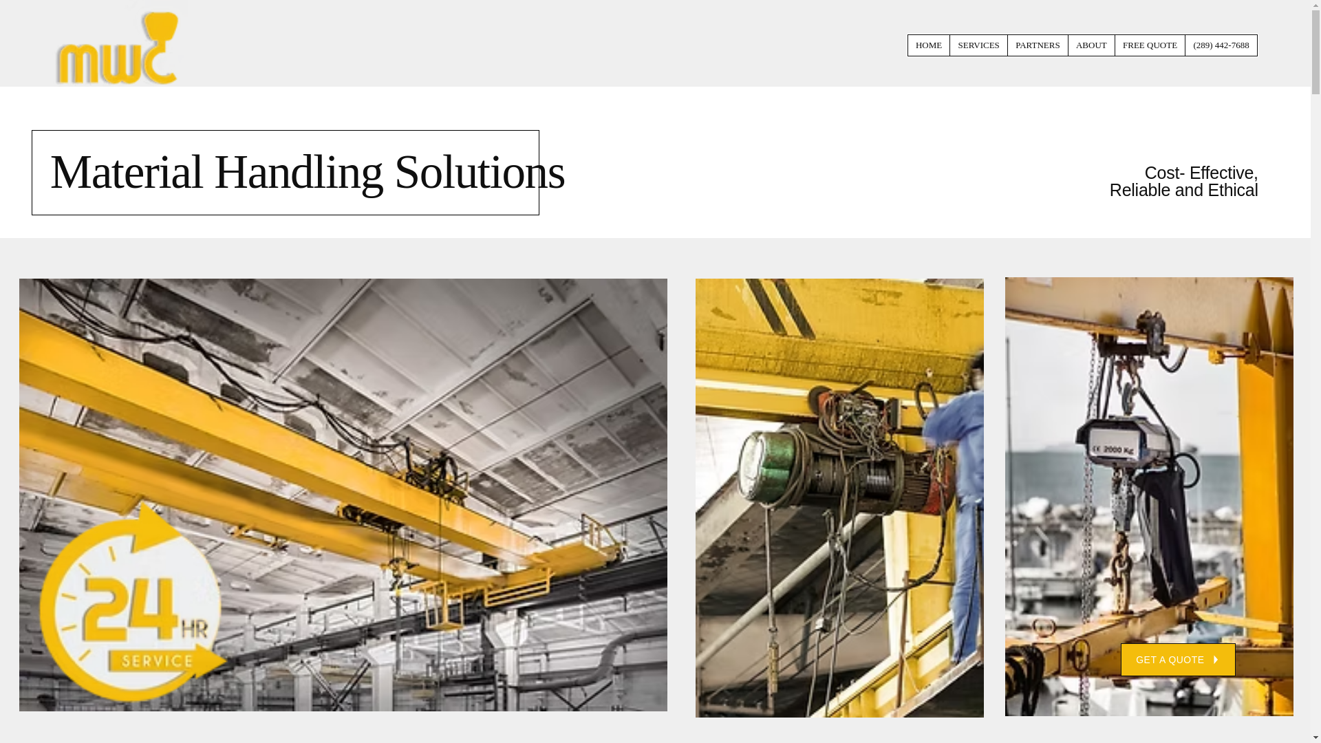 website screenshot of https://mwc-energy.com/