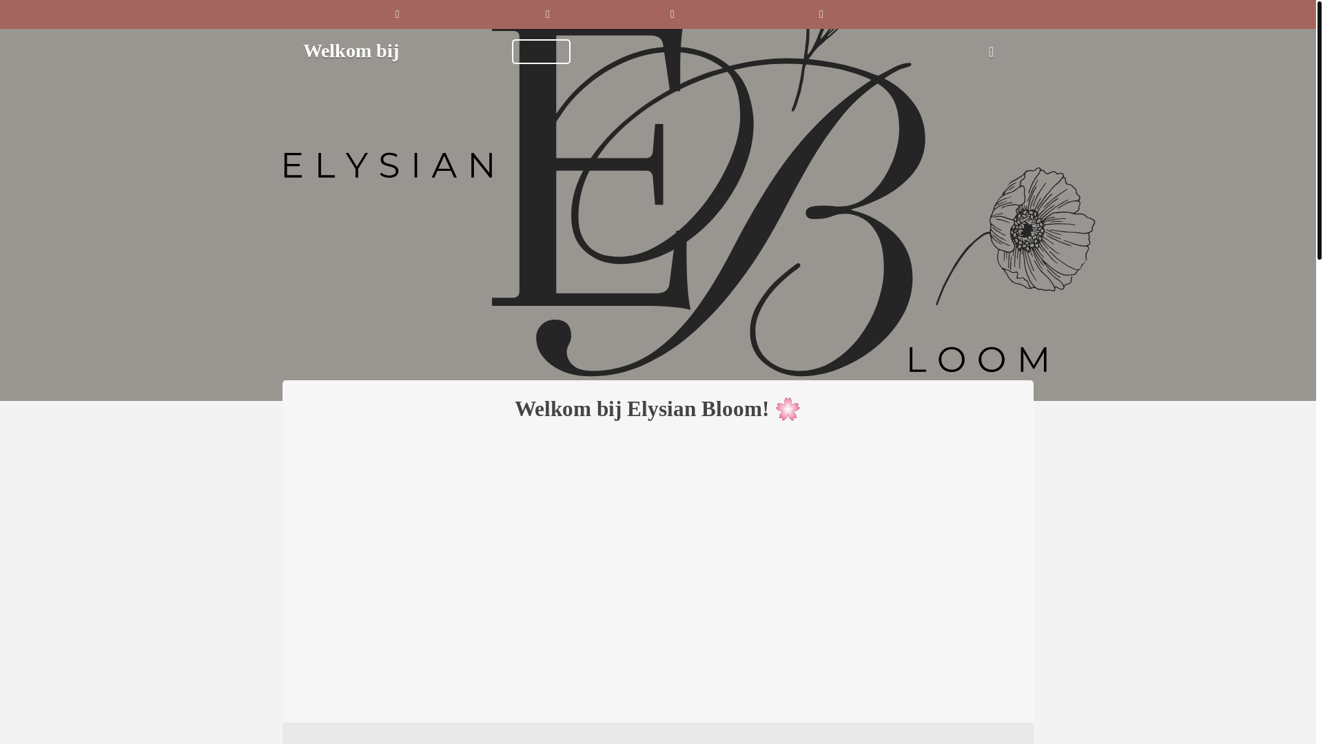 website screenshot of https://elysium-bloom.be/