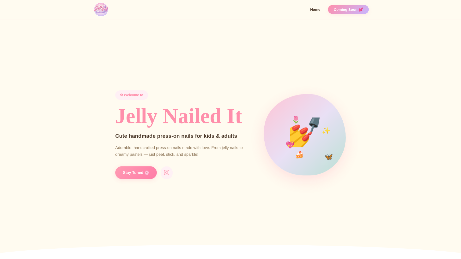 website screenshot of https://jellynailedit.com/