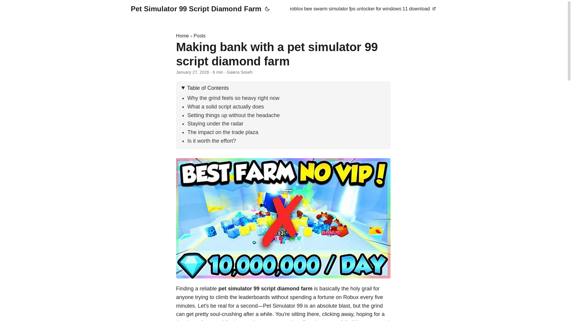 website screenshot of https://pet-simulator-99-script-diamond-farm.pages.dev/
