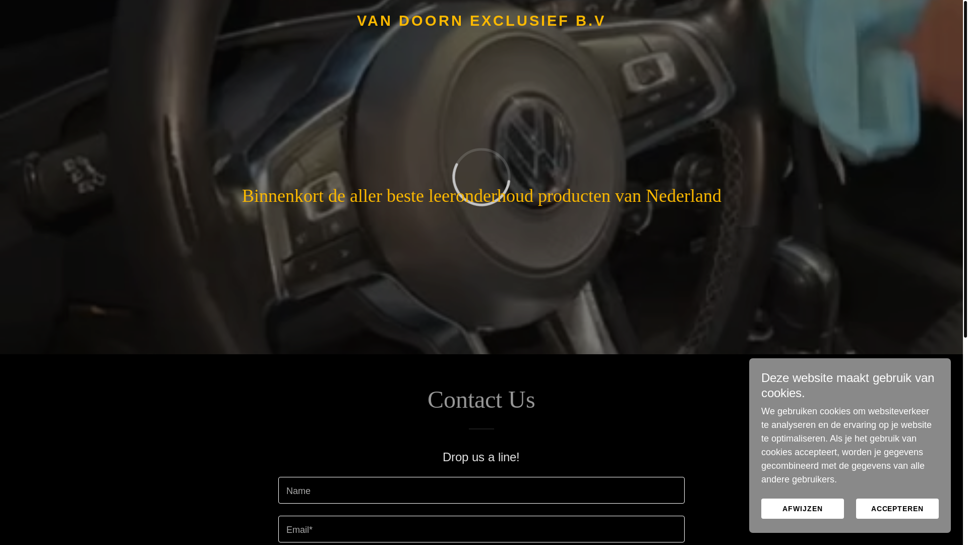 website screenshot of https://vandoornexclusief.nl/