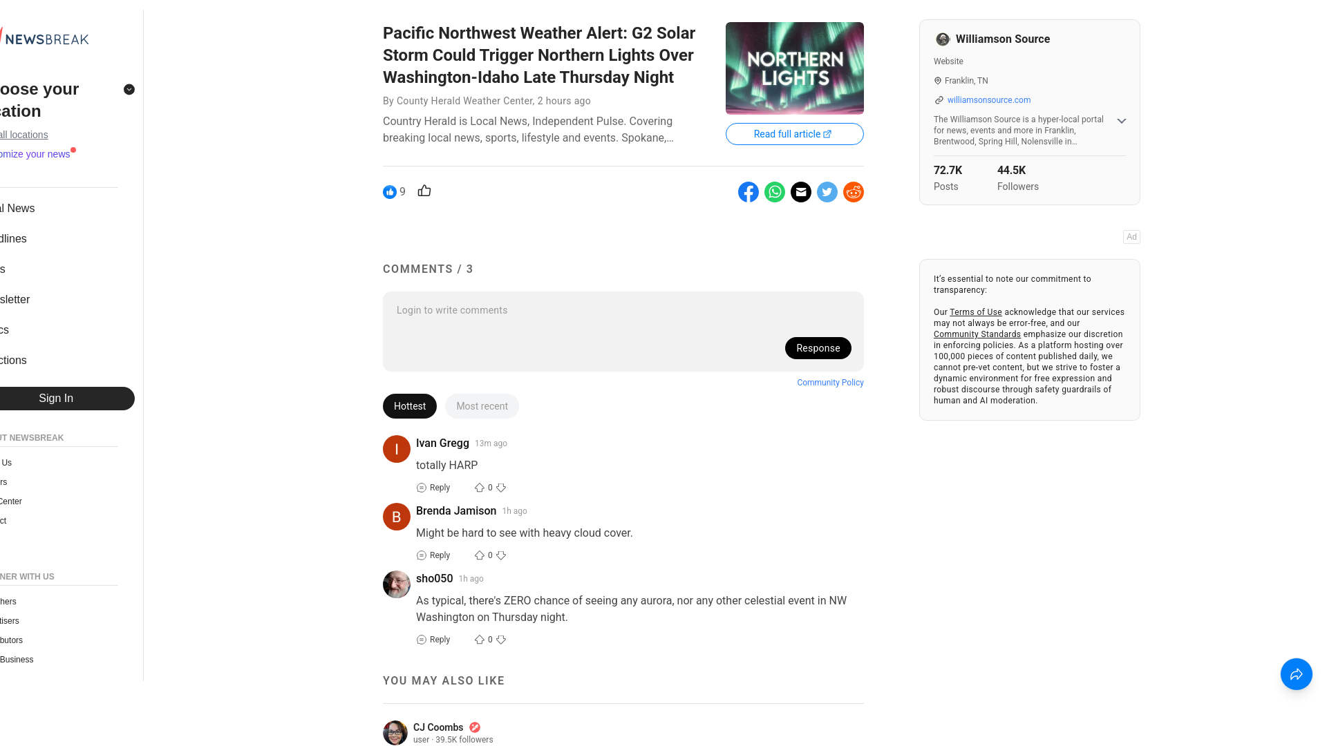 website screenshot of https://share.newsbreak.com/hray7i6e?s=i4