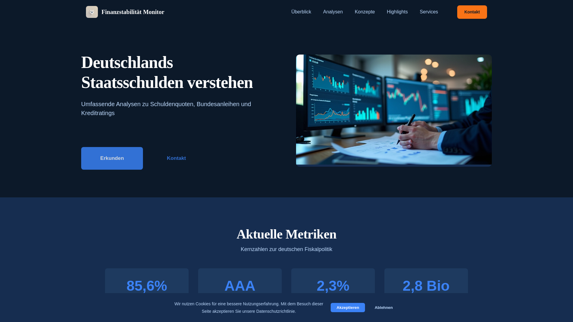 website screenshot of https://financemetrik.com/