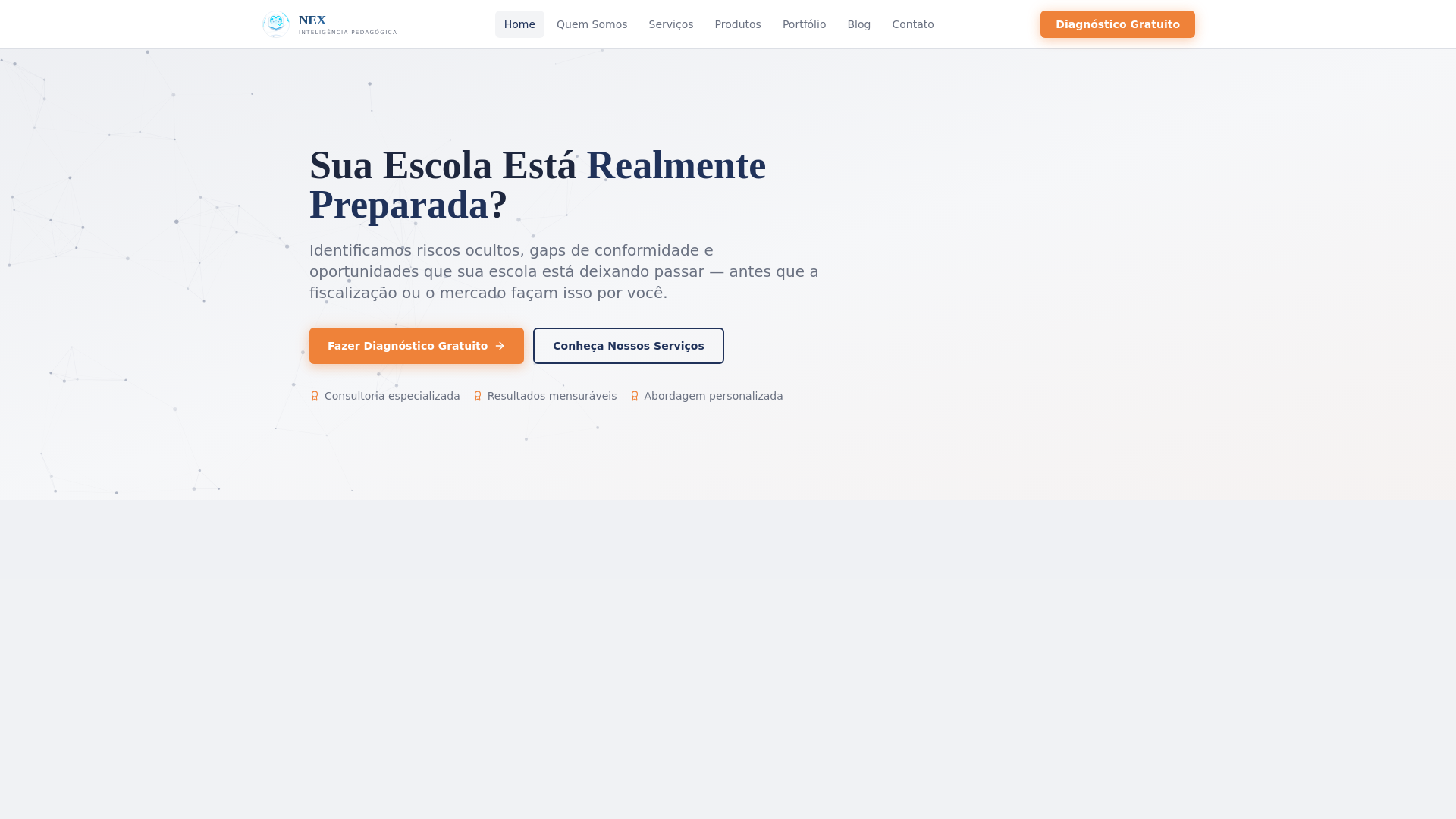 website screenshot of https://nexinteligencia.com