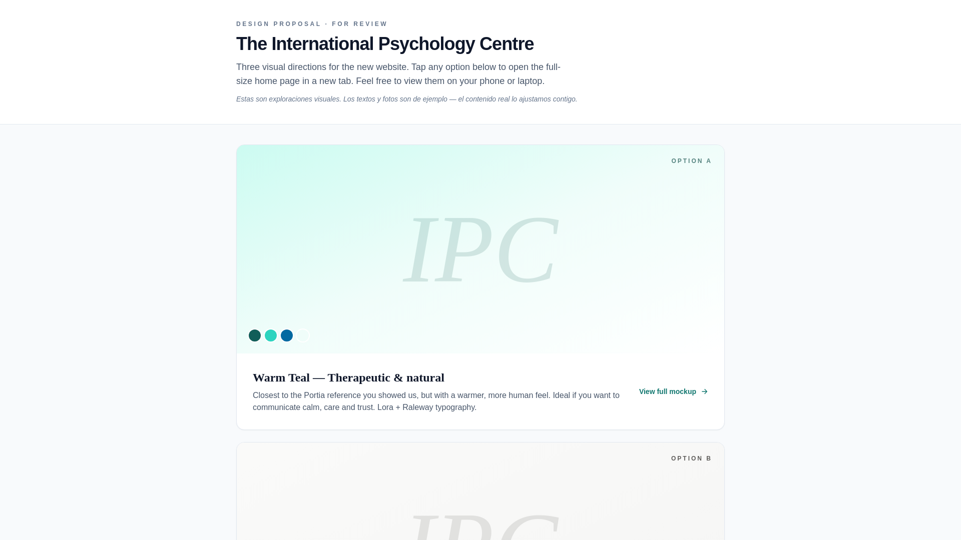 website screenshot of https://ipc-mockups.pages.dev/
