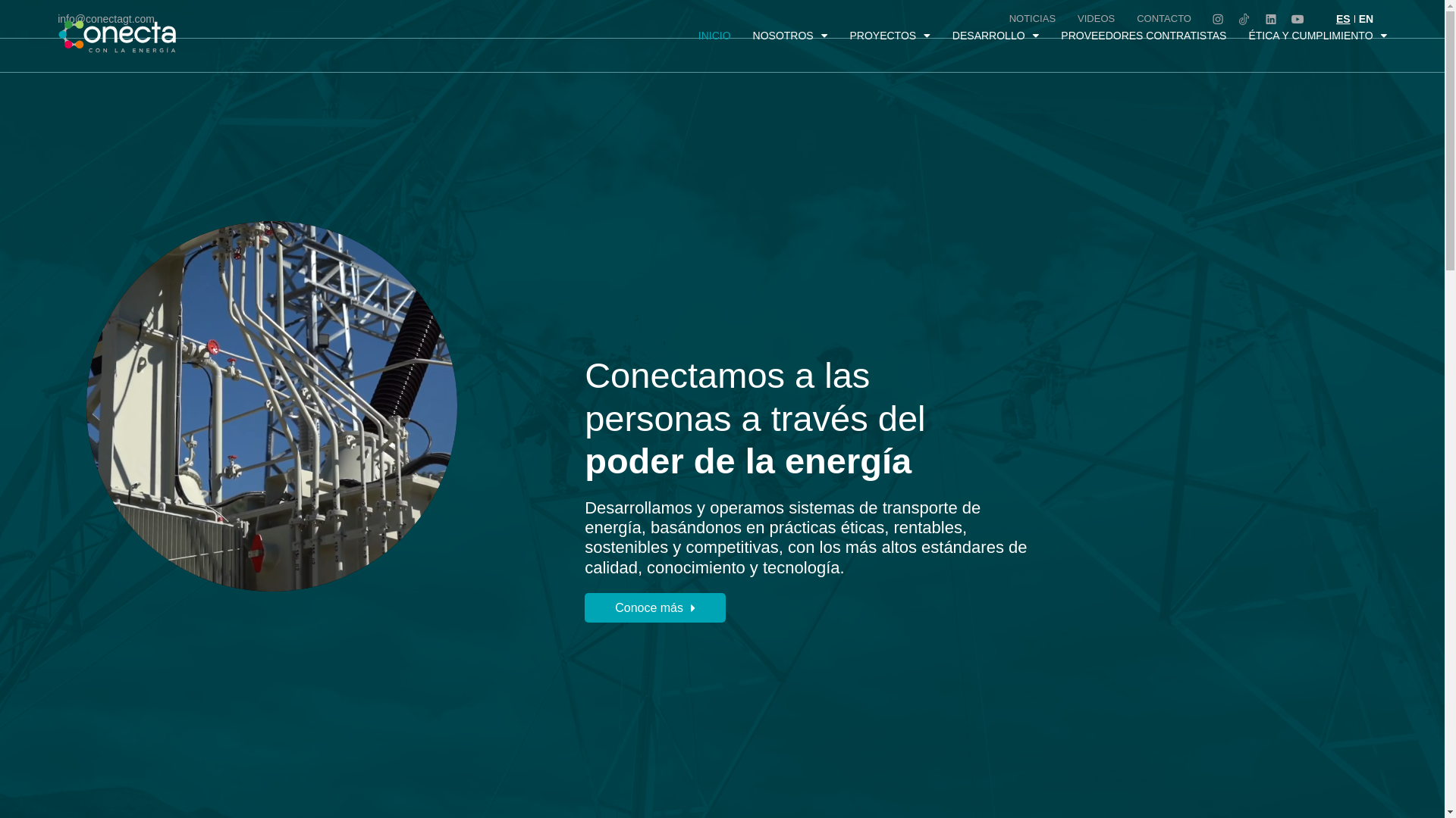 website screenshot of https://conectagt.com/