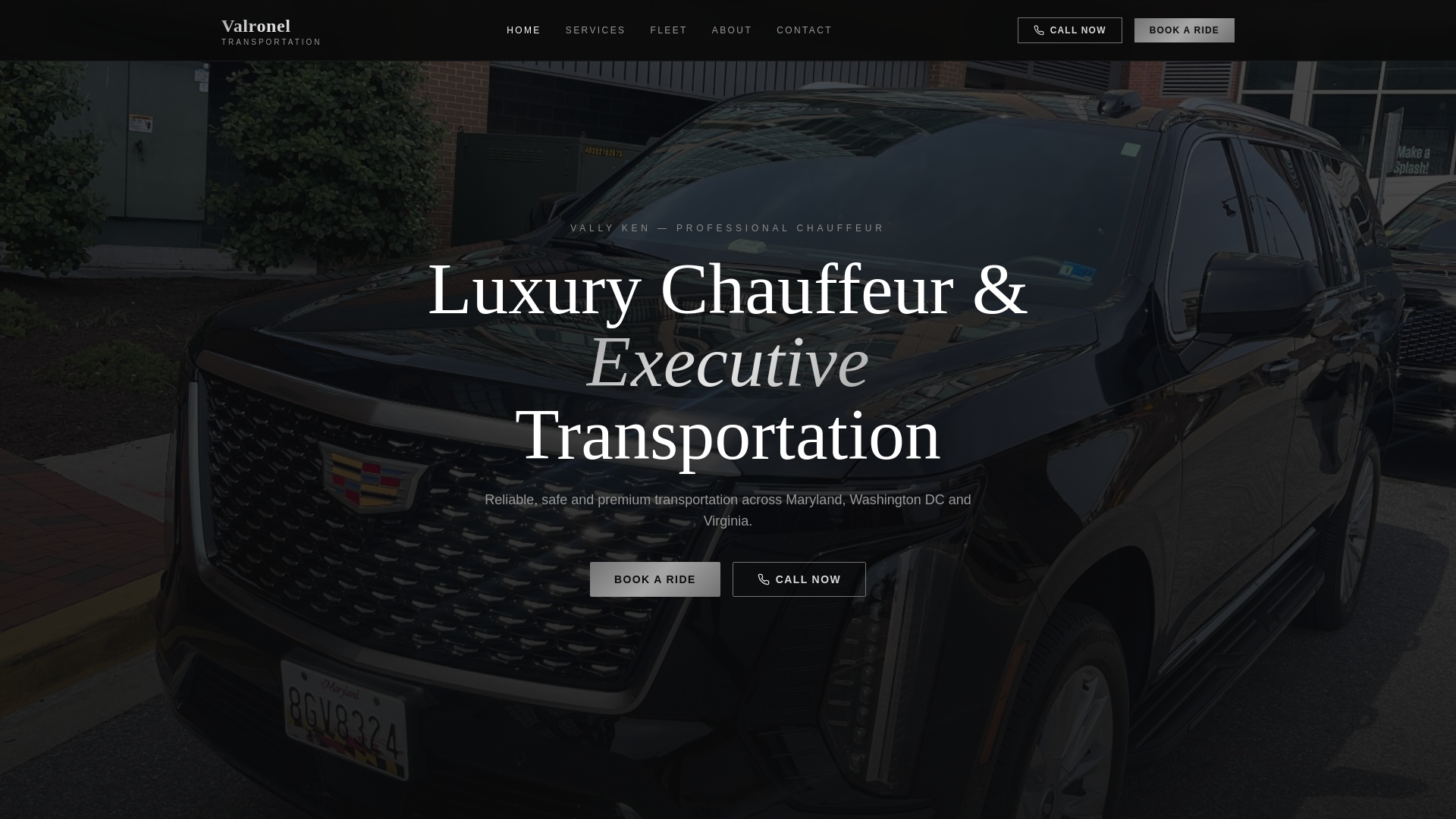 website screenshot of https://valroneltrans.com