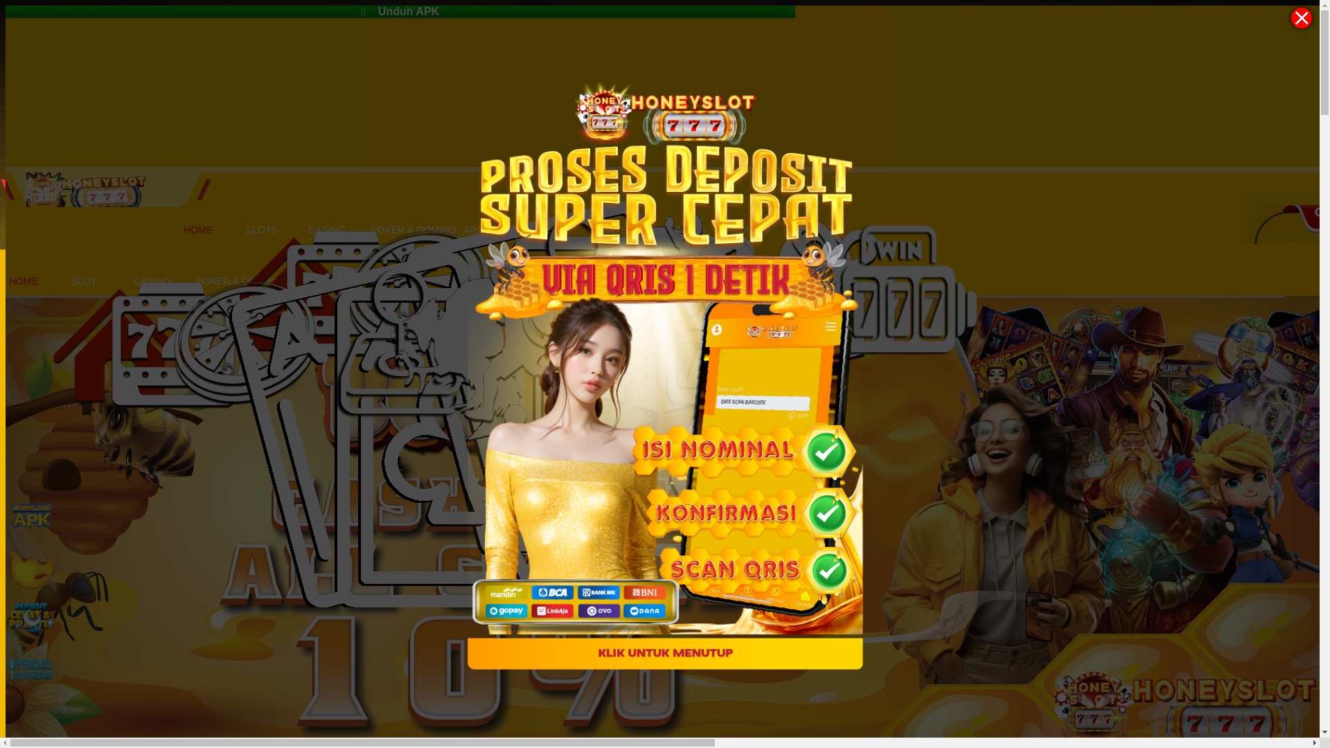 website screenshot of https://honeyslot777d.com/