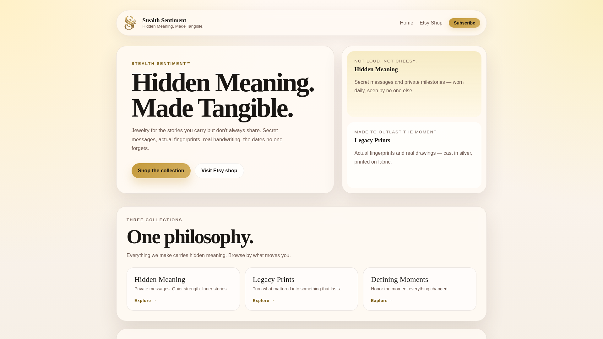 website screenshot of https://stealthsentiment.pages.dev/