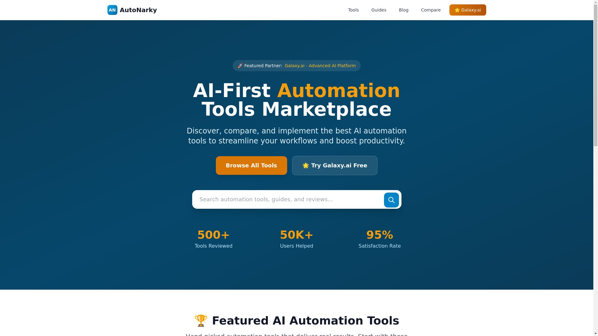 website screenshot of https://autonarky.com/
