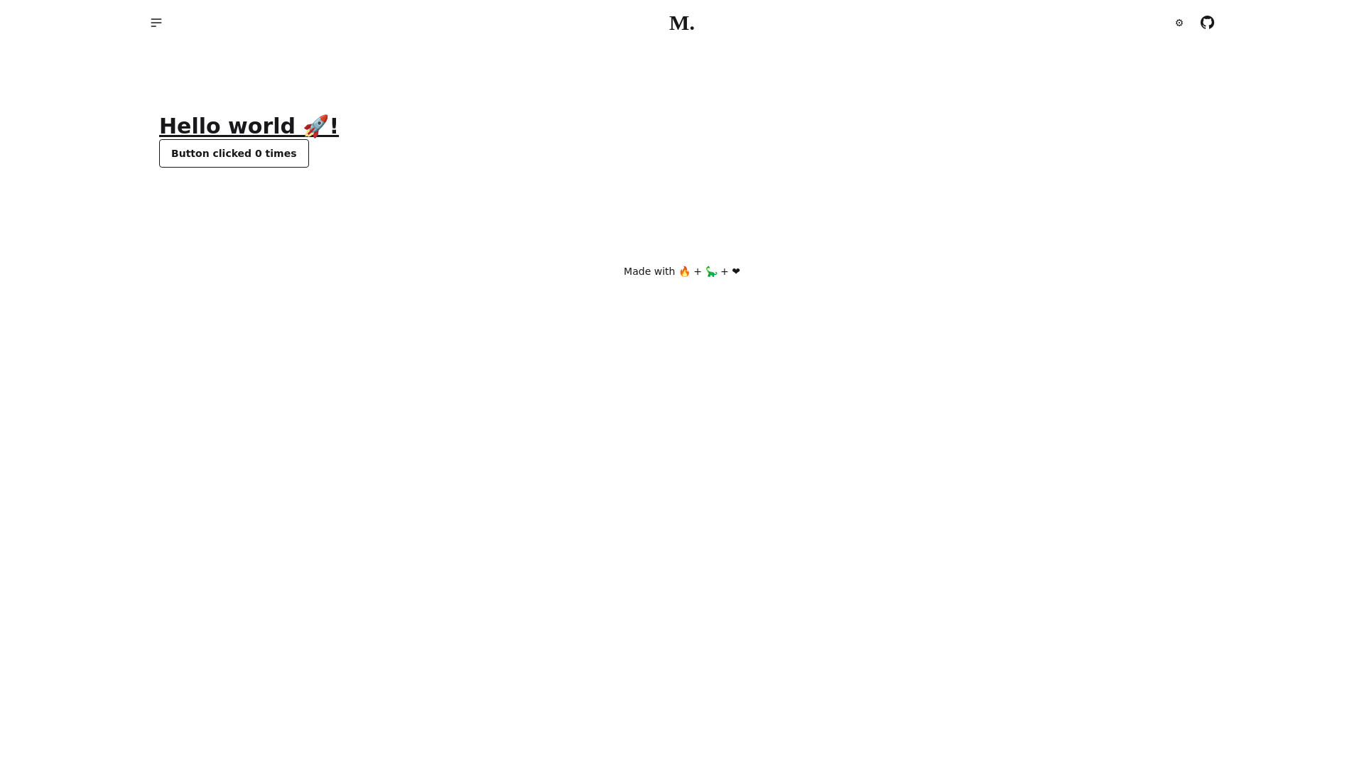 website screenshot of https://honox-cloudflare-template.pages.dev/