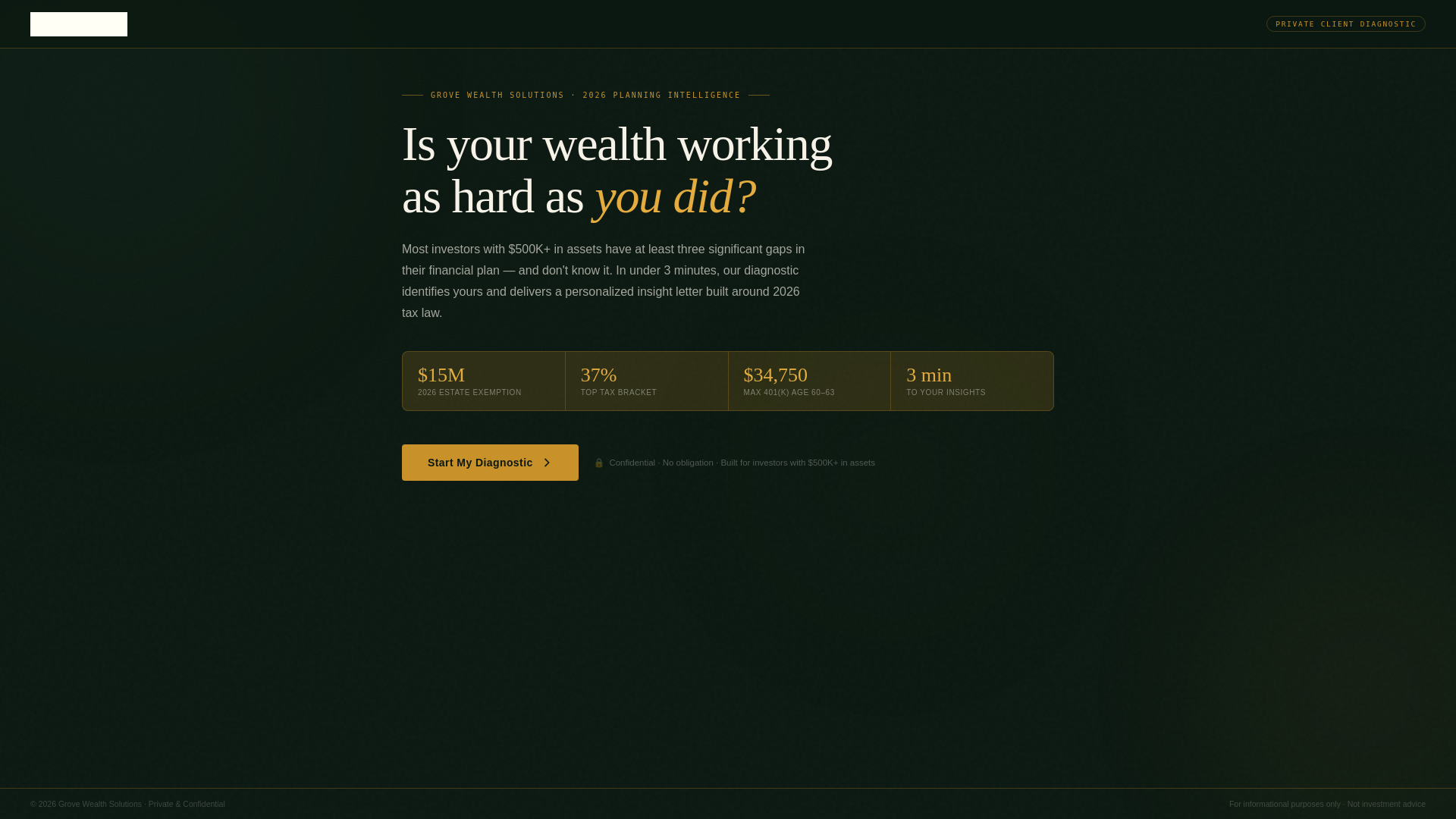 website screenshot of https://grove-wealth-diag.pages.dev/