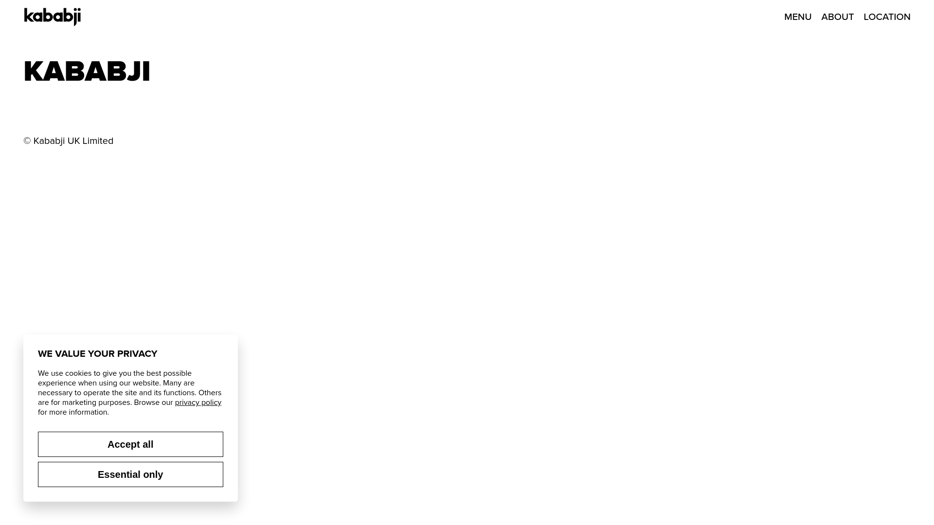 website screenshot of https://kababji.pages.dev/