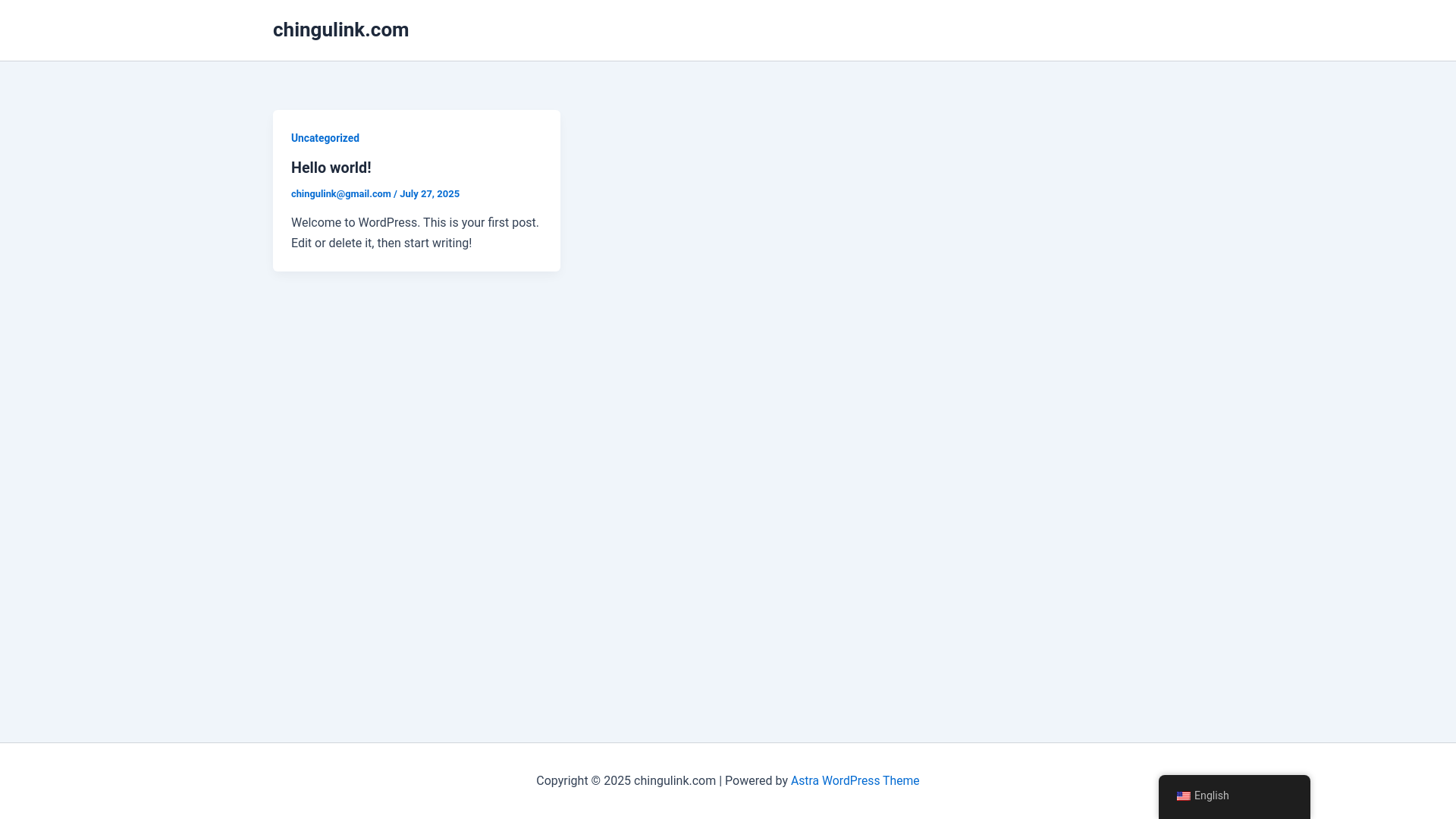 website screenshot of https://chingulink.com/