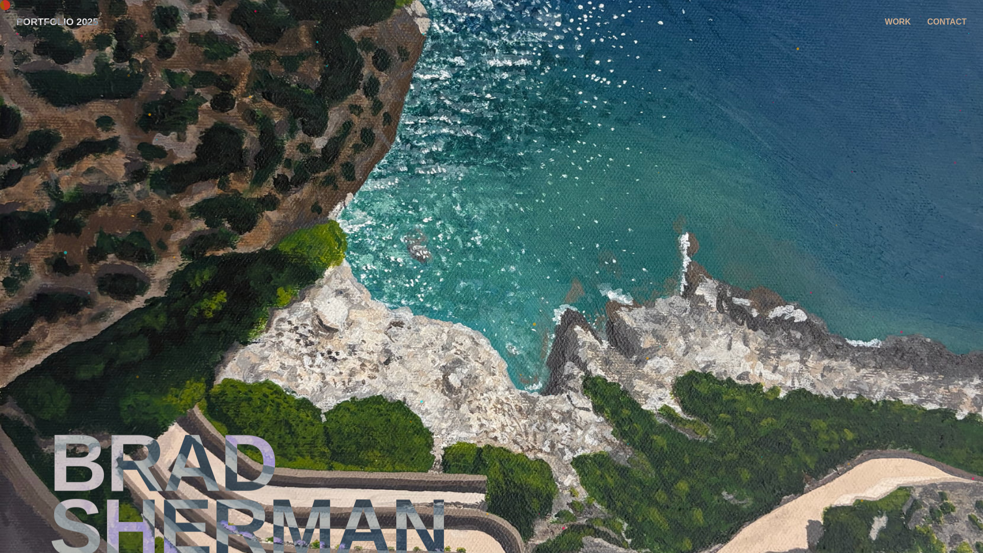 website screenshot of https://bradsherman-art.pages.dev/