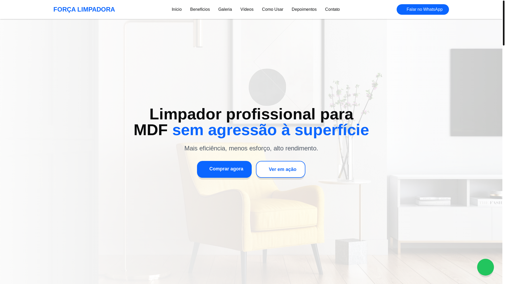 website screenshot of https://forcalimpadora.com.br/