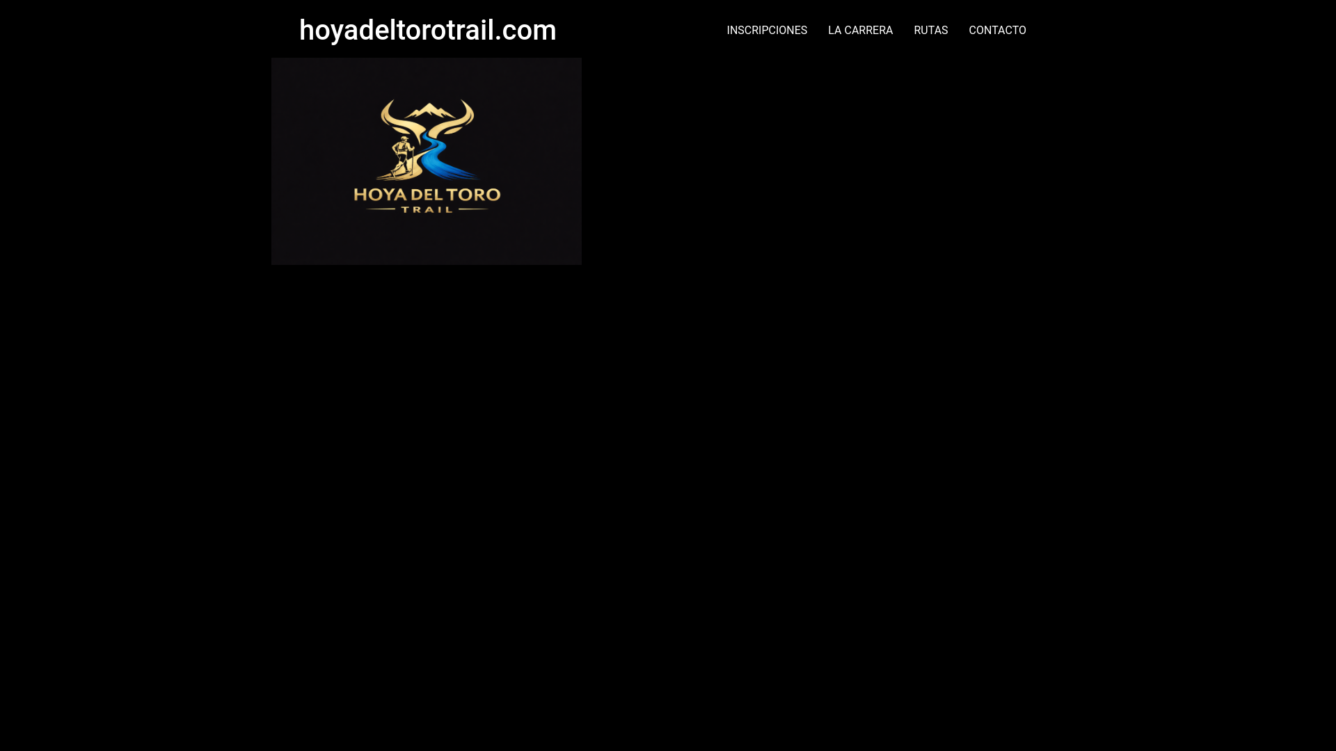 website screenshot of https://hoyadeltorotrail.com