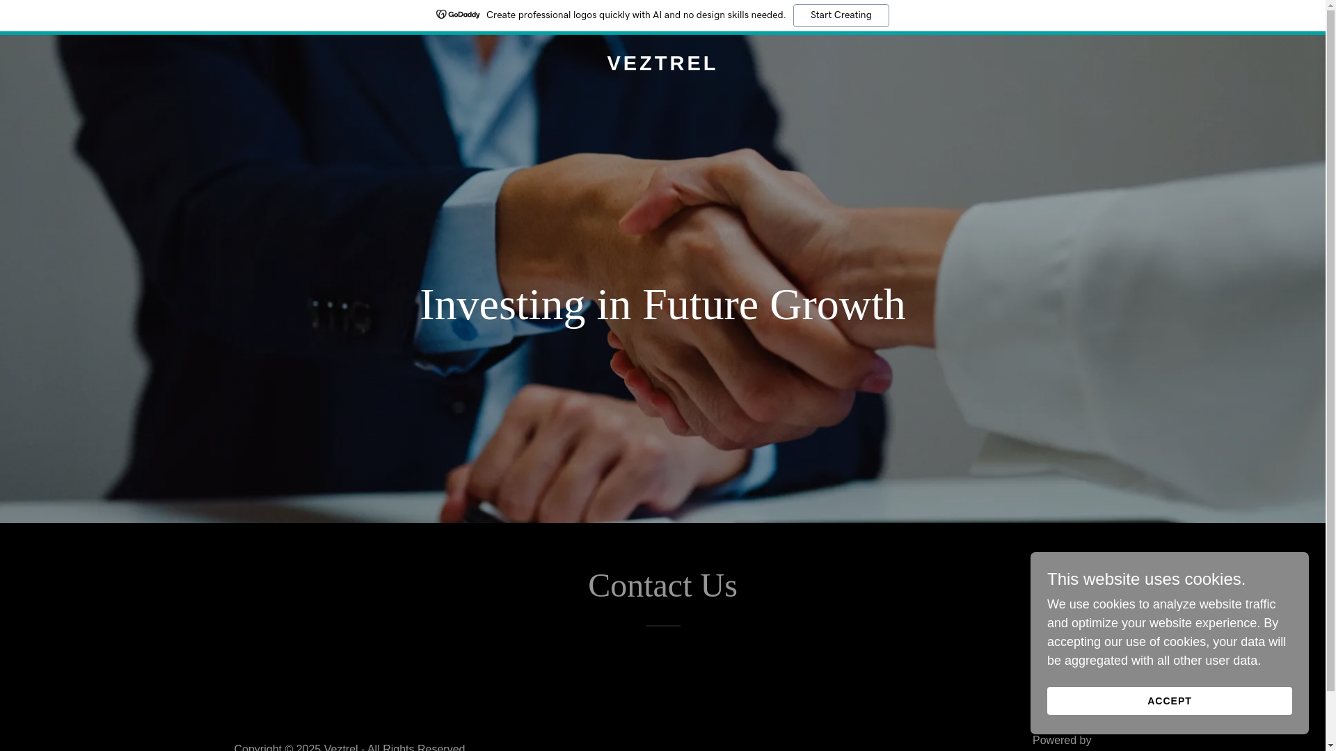 website screenshot of https://veztrel.com/