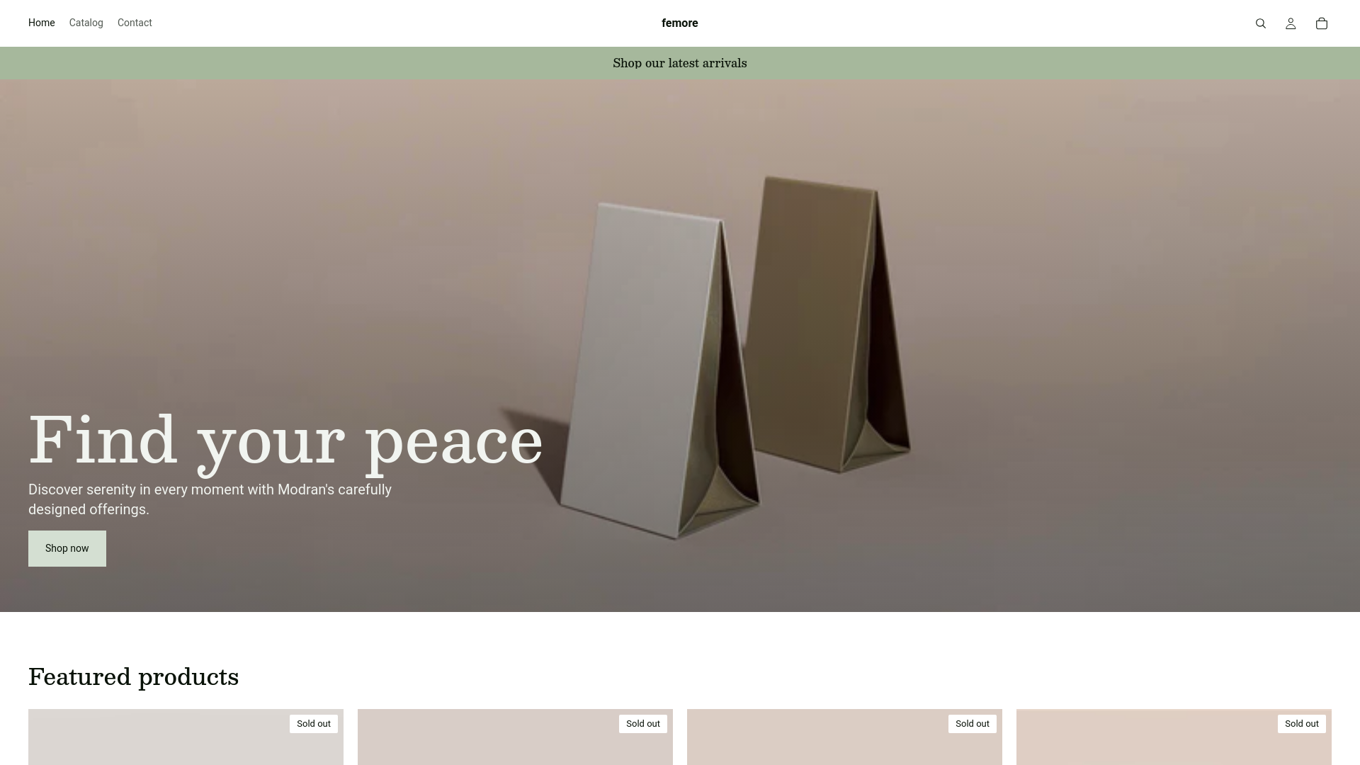 website screenshot of https://shopfiydomain.online/