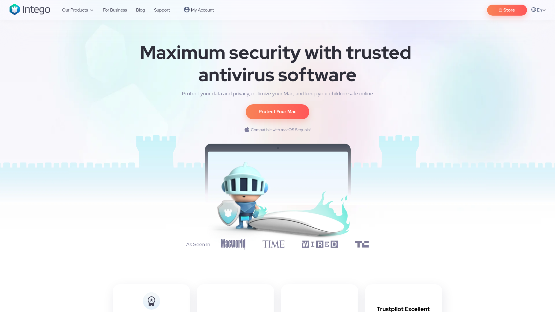 website screenshot of https://www.intego.com/