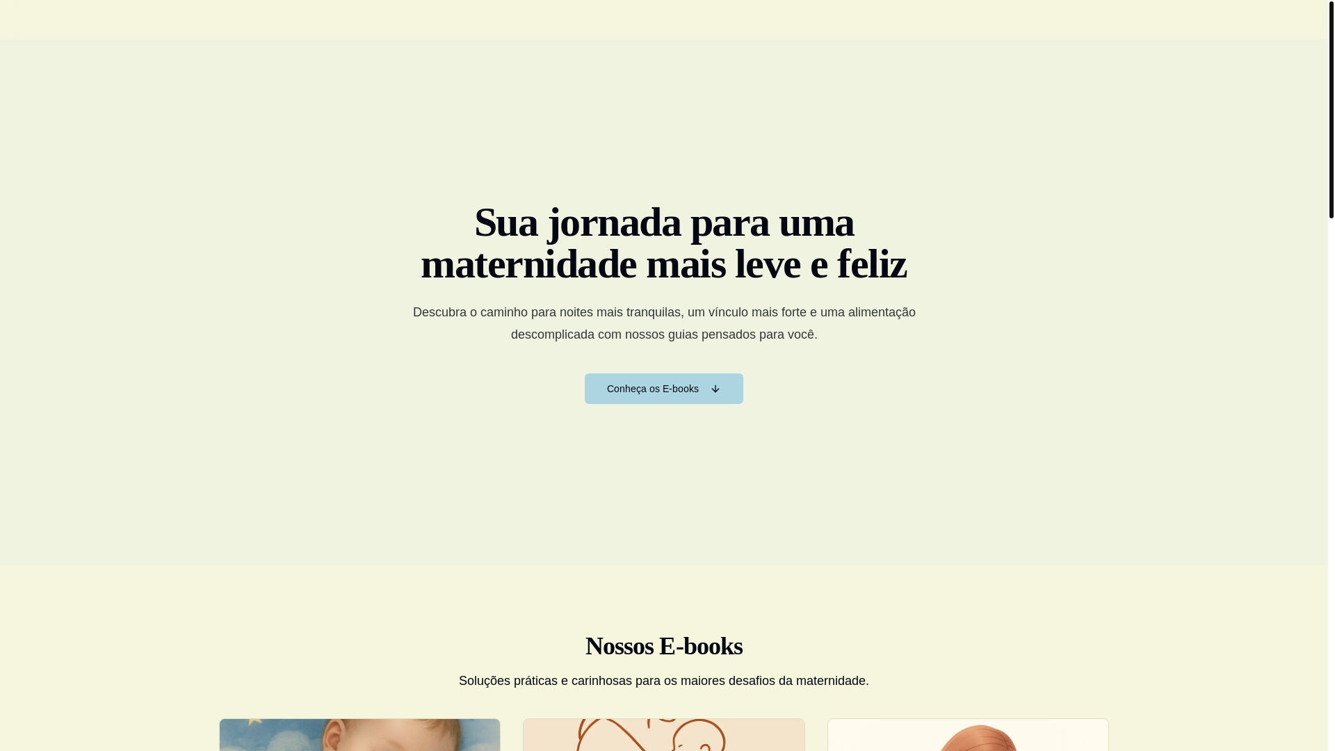 website screenshot of https://mamaeemevolucao.shop/