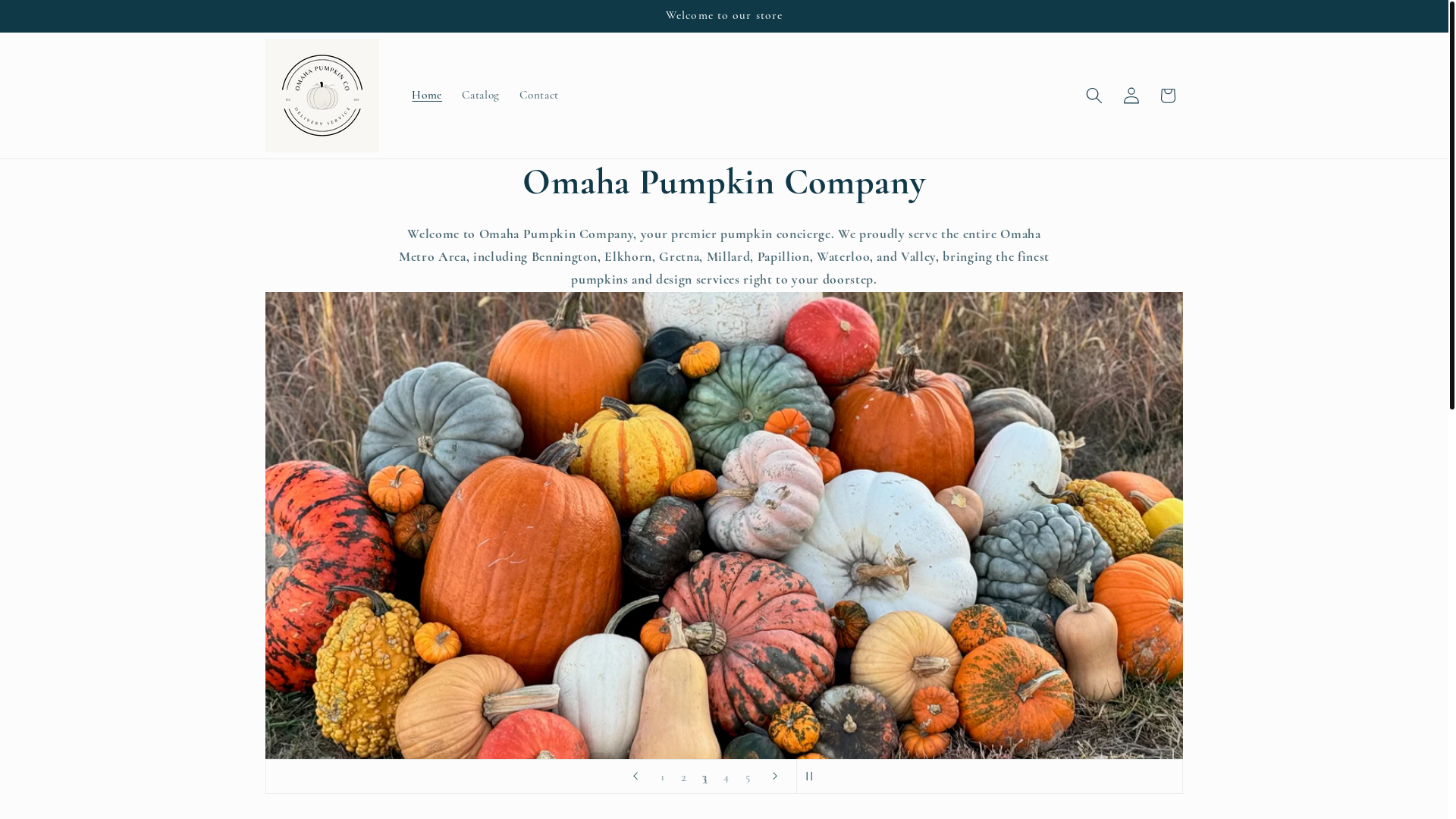 website screenshot of https://omahapumpkincompany.com/