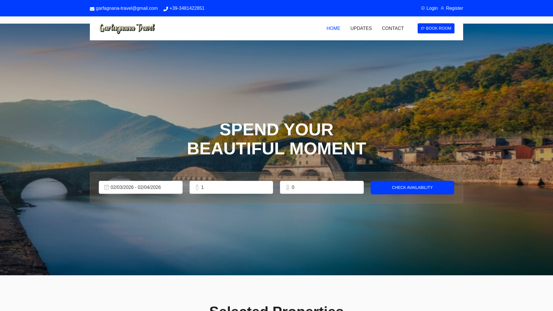 website screenshot of https://booking-garfagnana-travel.com/
