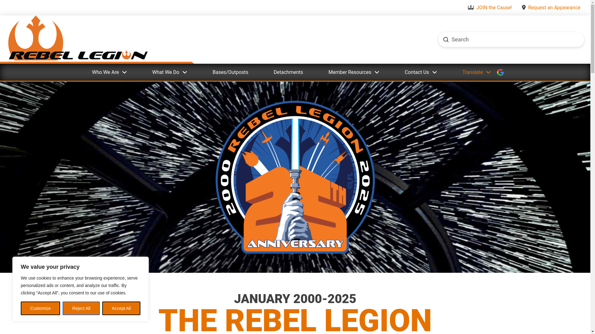 website screenshot of http://rebellegion.com/