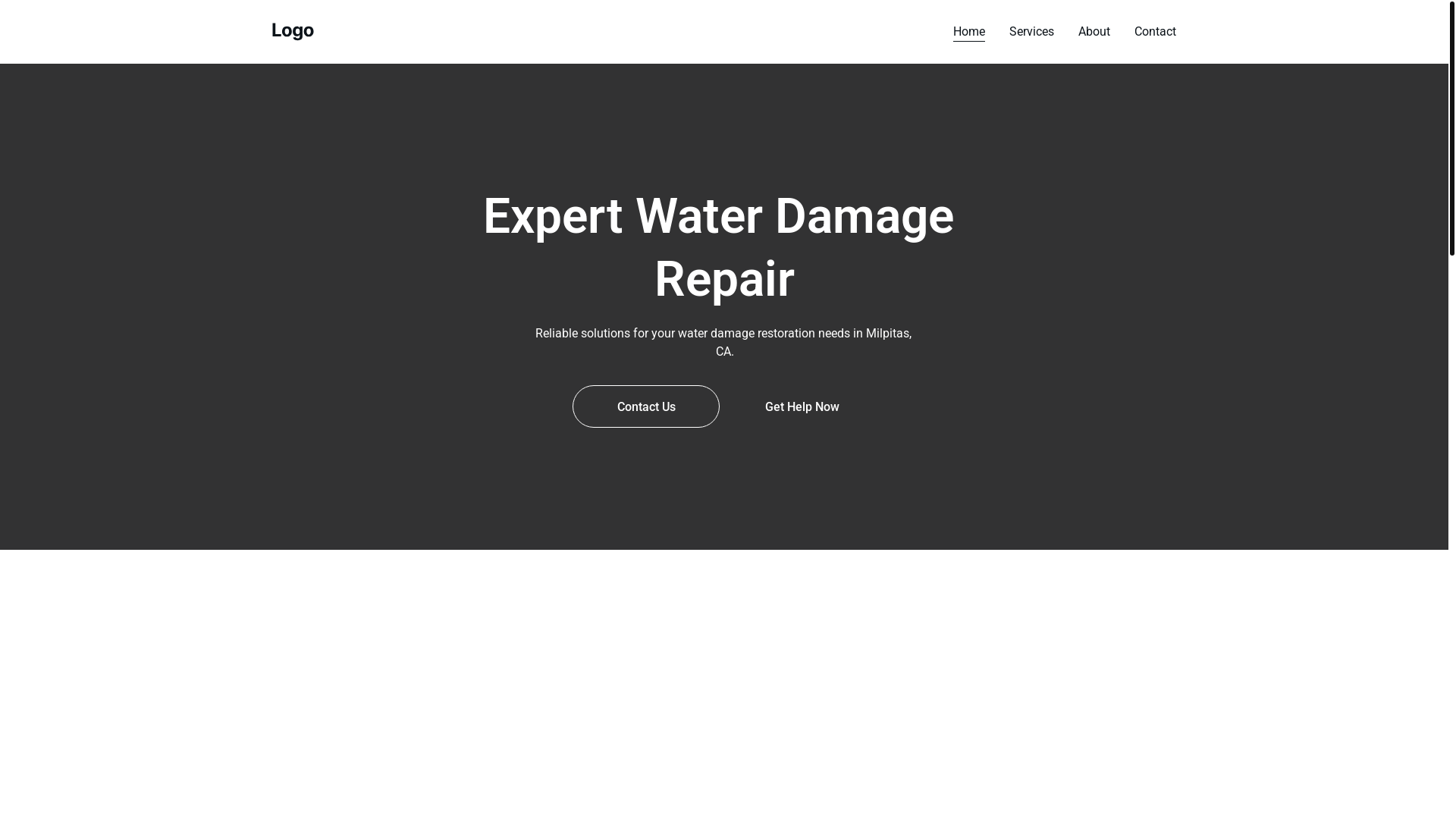 website screenshot of https://expertswaterdamagerepair.space/