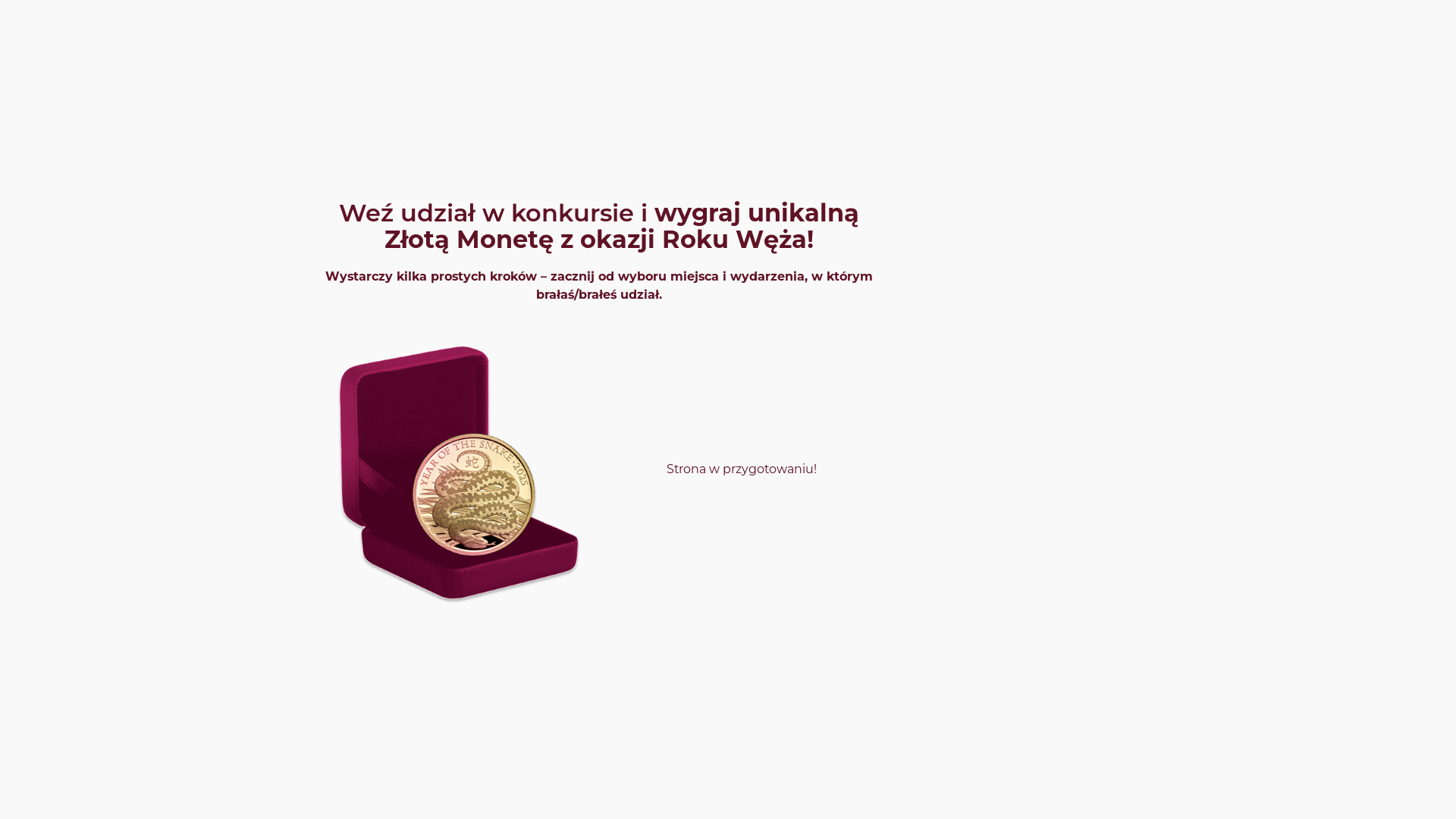 website screenshot of https://zlotamoneta.com.pl/