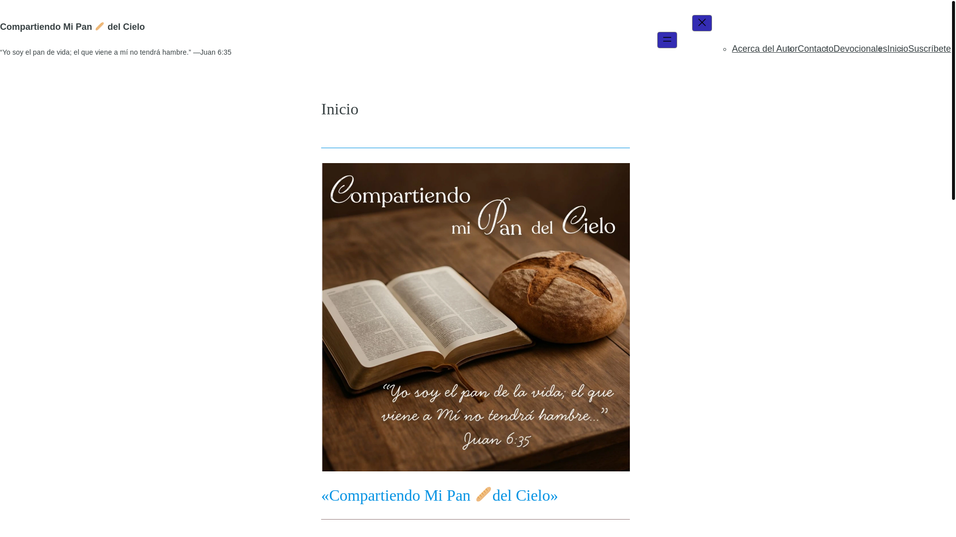 website screenshot of https://mipandelcielo.org/