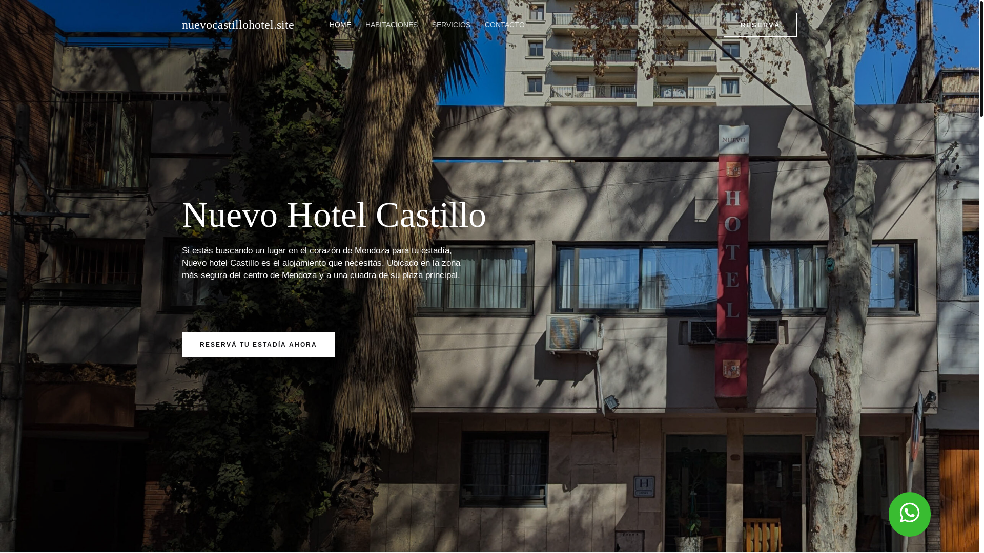 website screenshot of https://nuevocastillohotel.site/