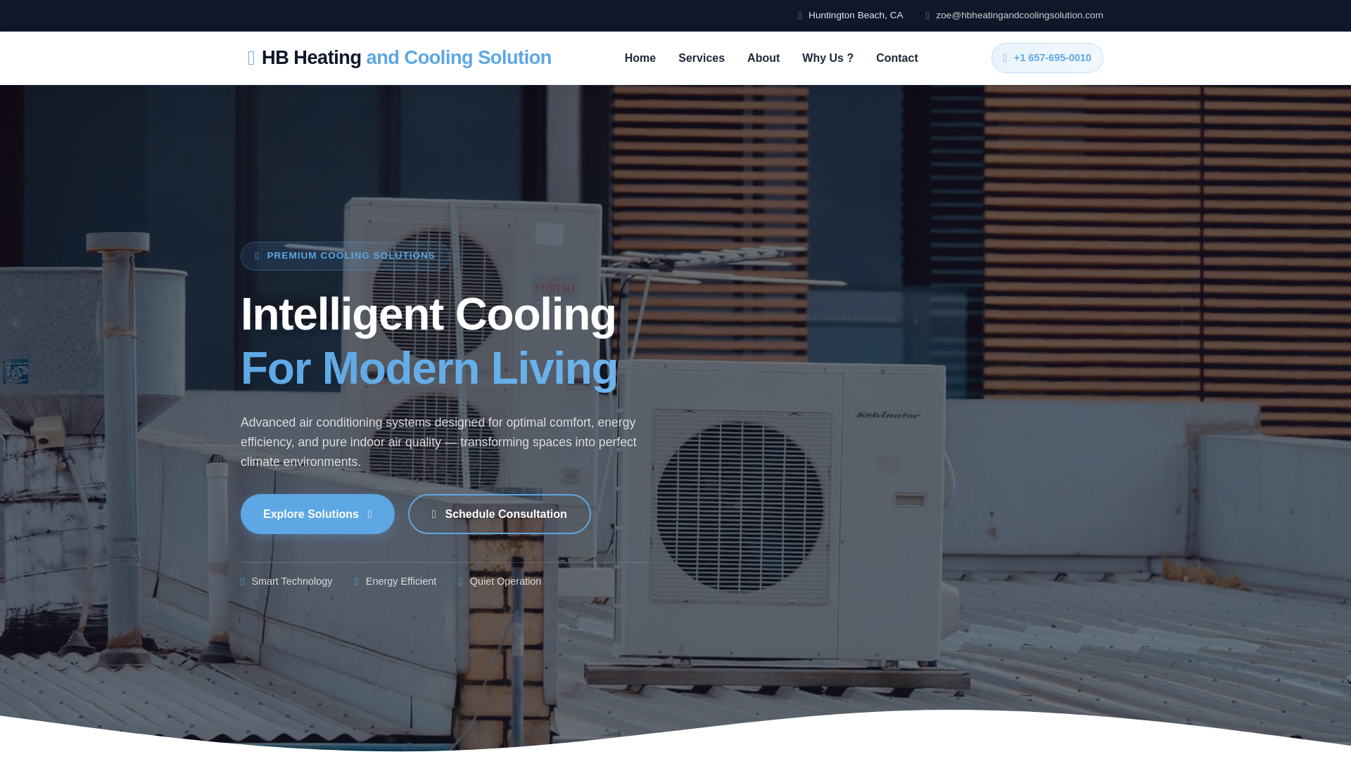 website screenshot of https://hbheatingandcoolingsolution.com/