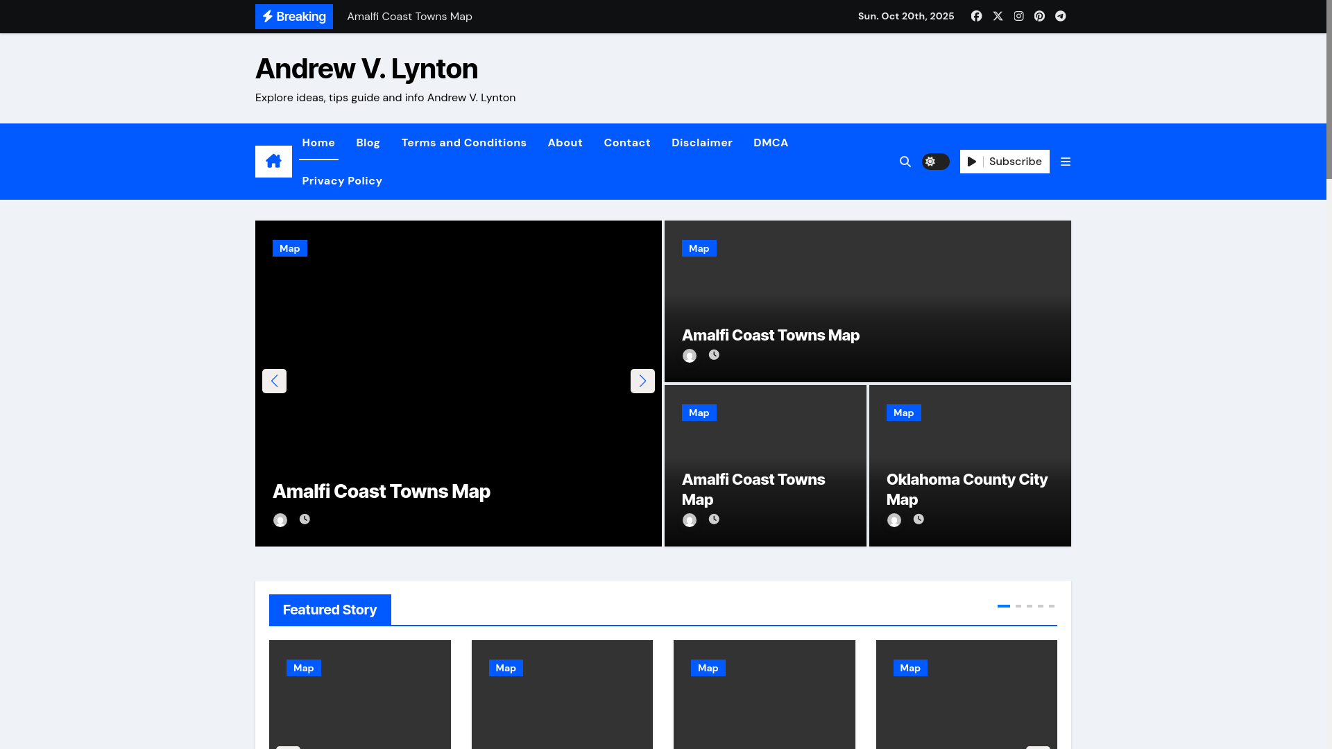 website screenshot of https://andrewvlynton.pages.dev/