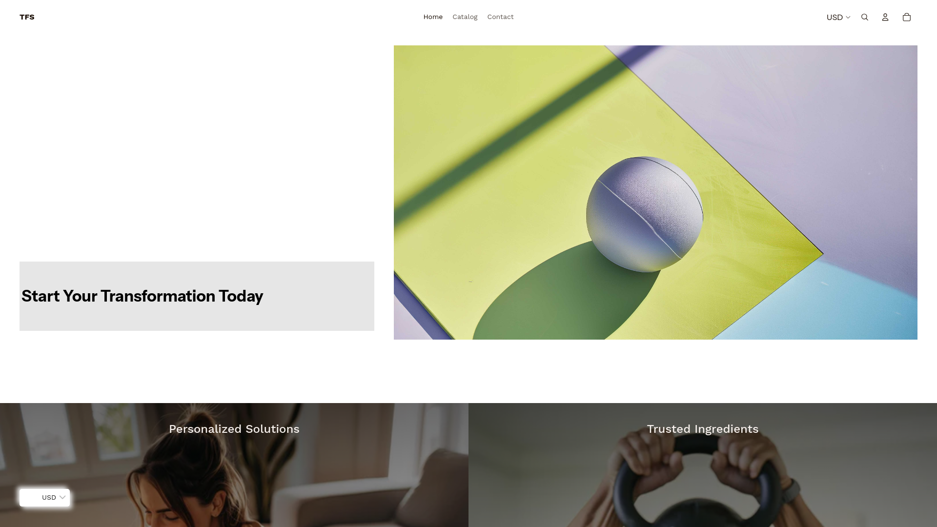 website screenshot of https://thefitnessstall.online/