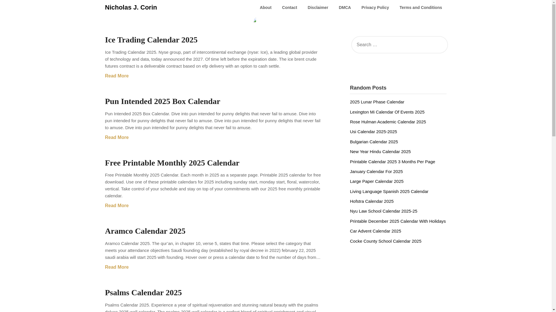 website screenshot of https://nicholasjcorin.pages.dev/