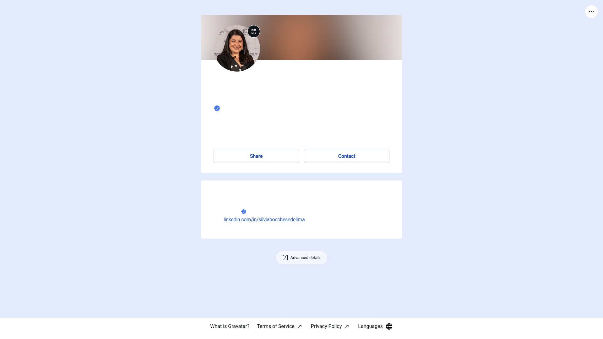 website screenshot of https://silviabocchesedelima.bio/