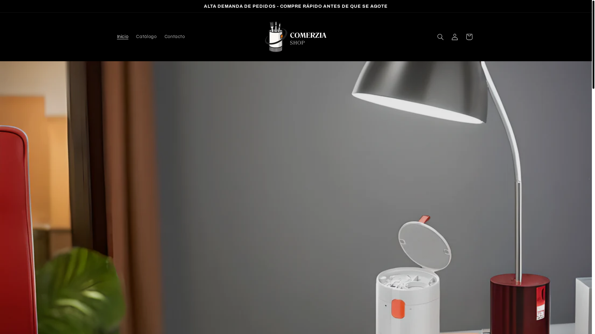 website screenshot of https://comerziashop.online/