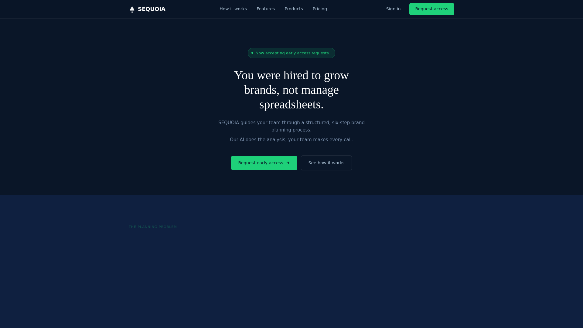 website screenshot of https://usesequoia.com