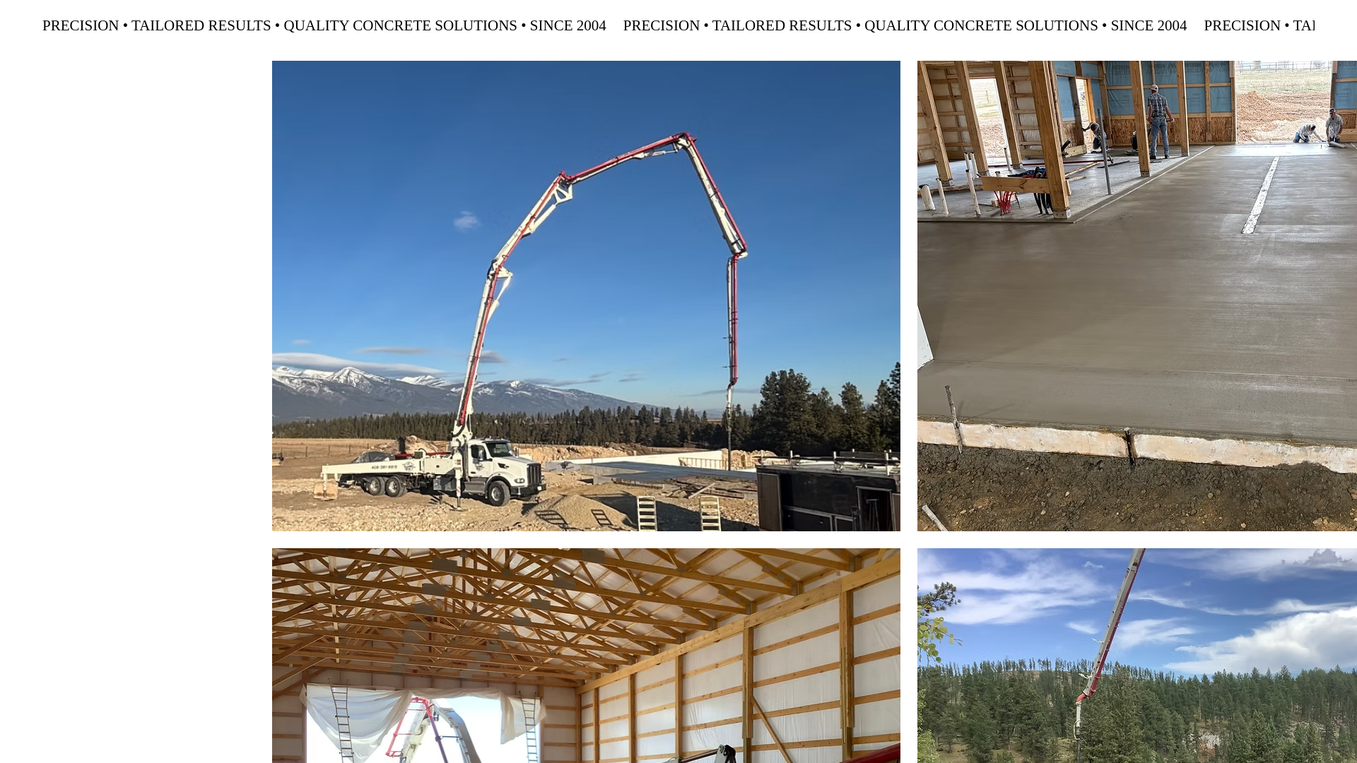 website screenshot of https://kauffmanbrosconcrete.com/