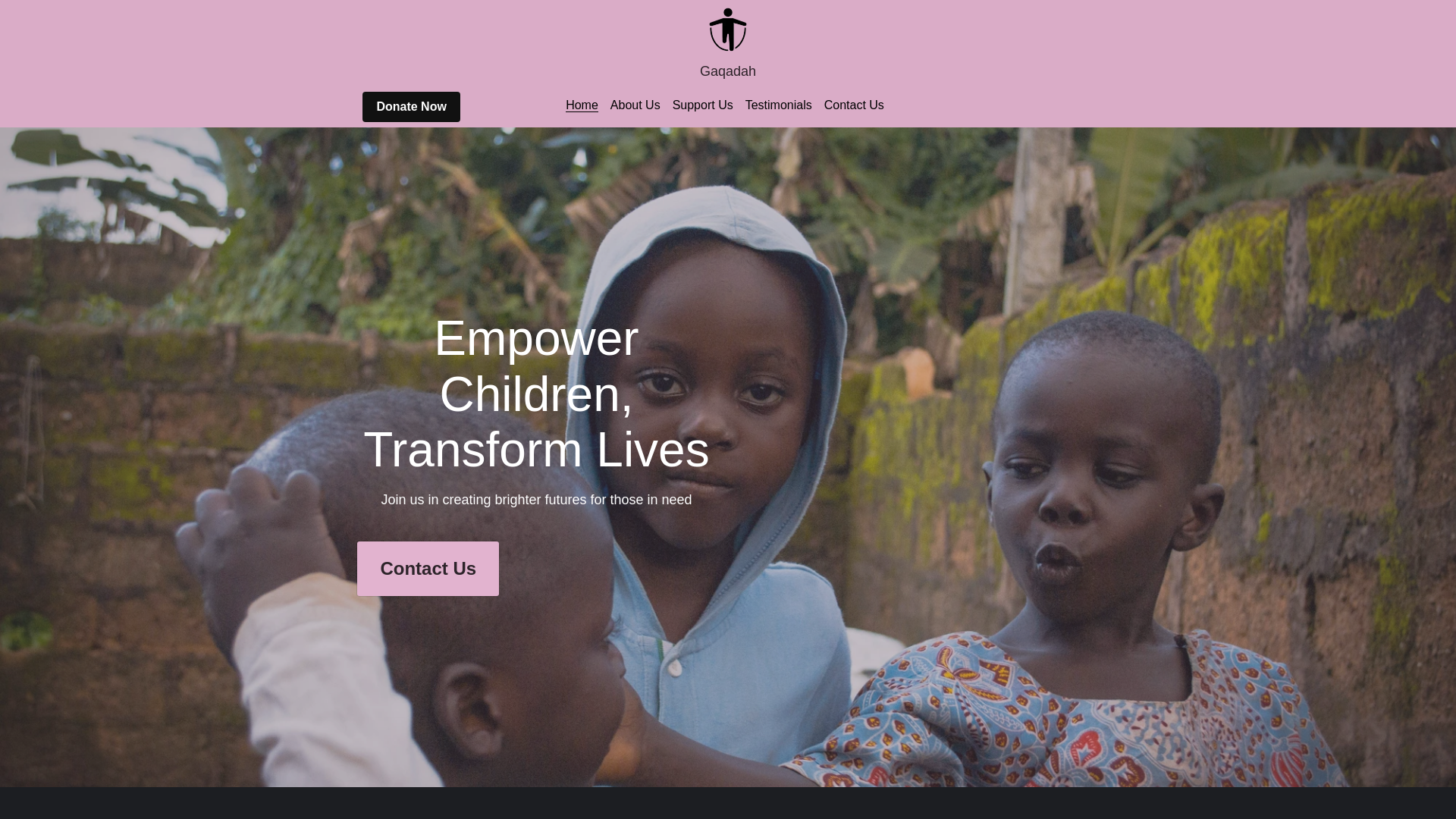 website screenshot of https://gaqadah-foundation.top/