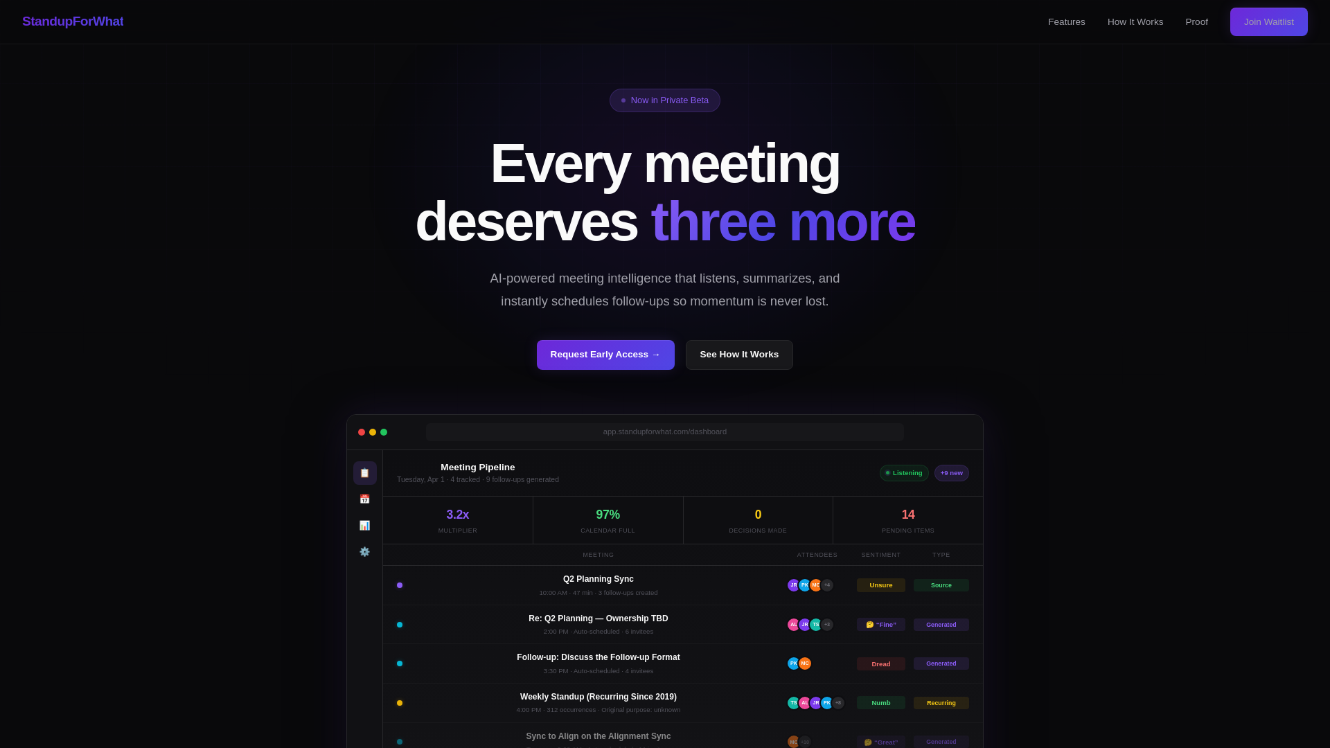 website screenshot of https://standupforwhat.com