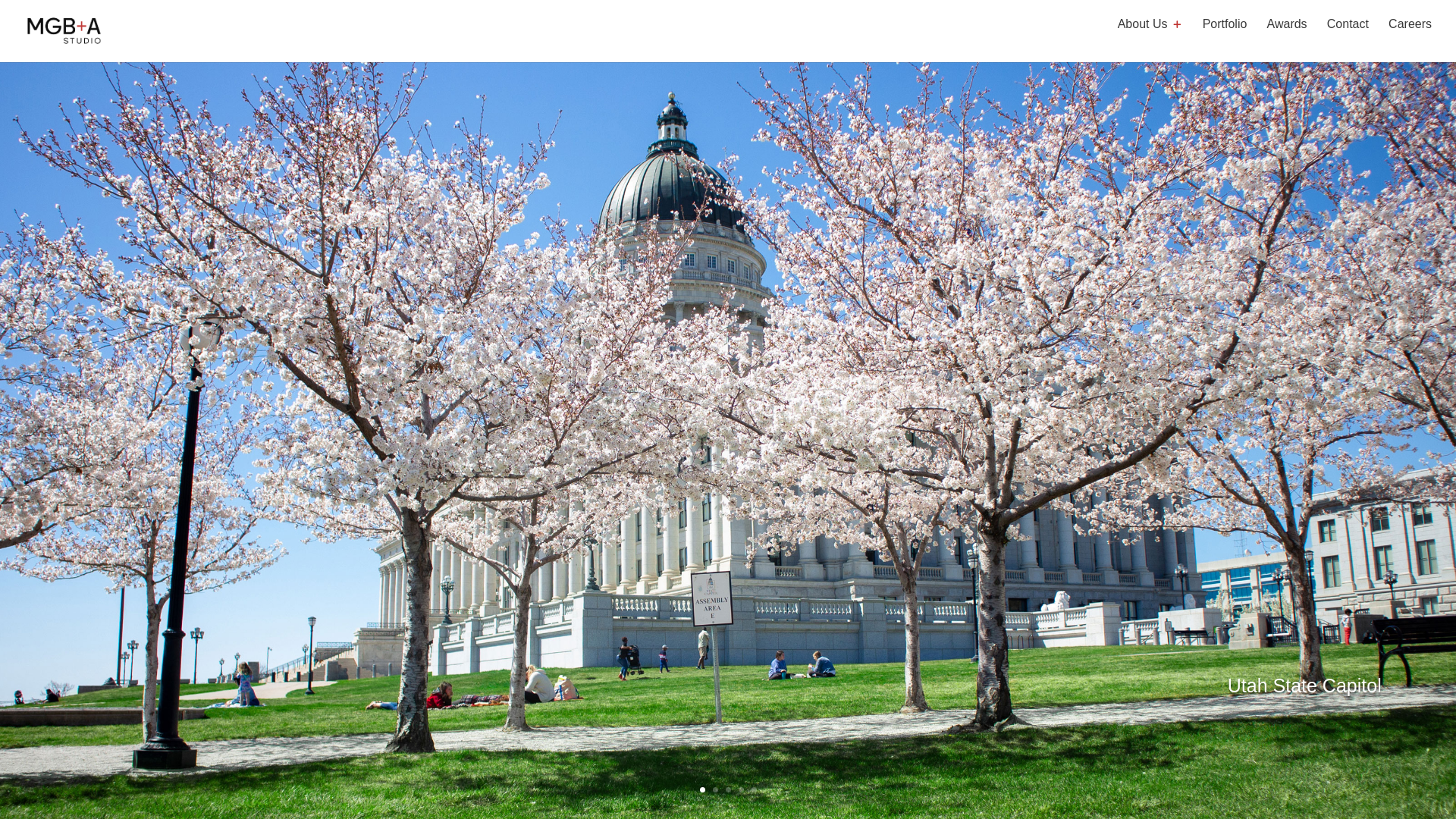 website screenshot of https://mgba-studio.com/