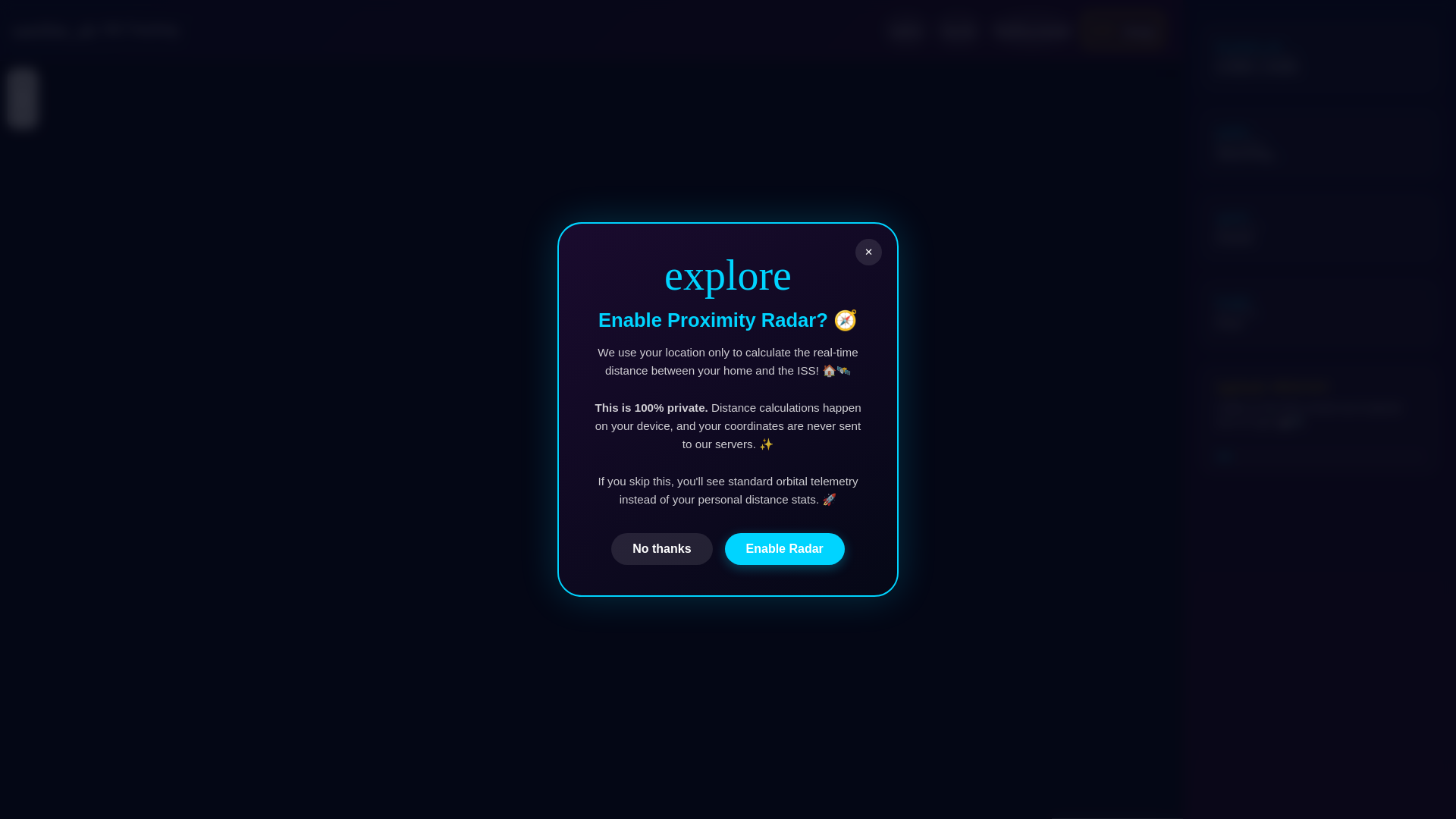 website screenshot of https://iss-tracking.pages.dev/