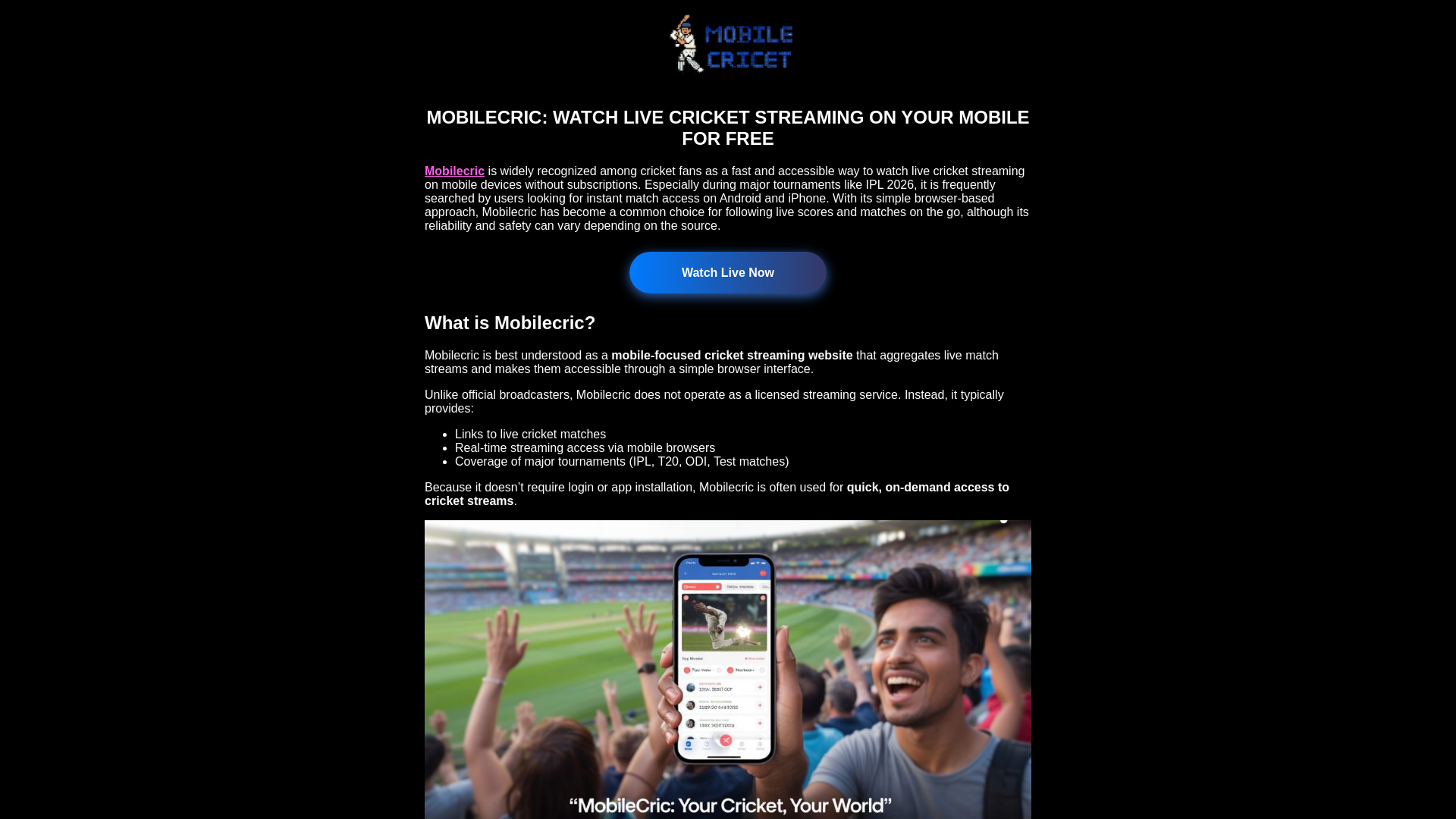 website screenshot of https://mobilecric-lol.pages.dev/