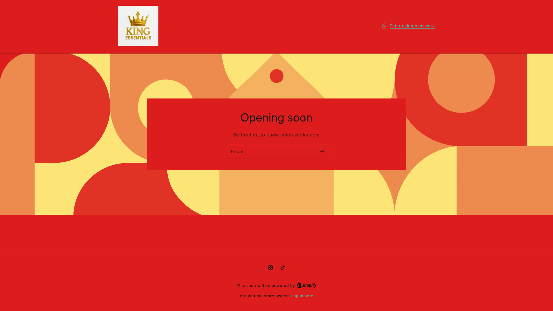 website screenshot of https://thekingessential.com/