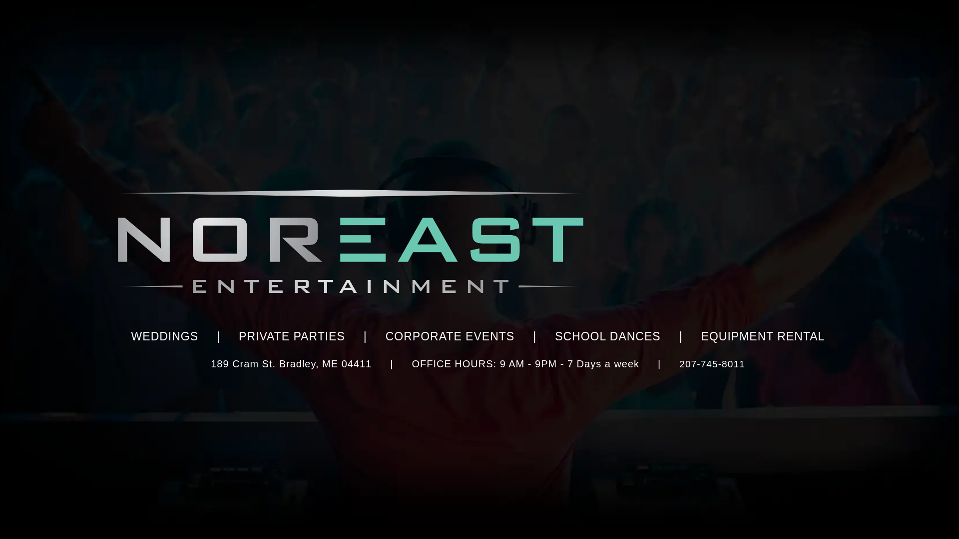 website screenshot of https://noreastentertainment.com/
