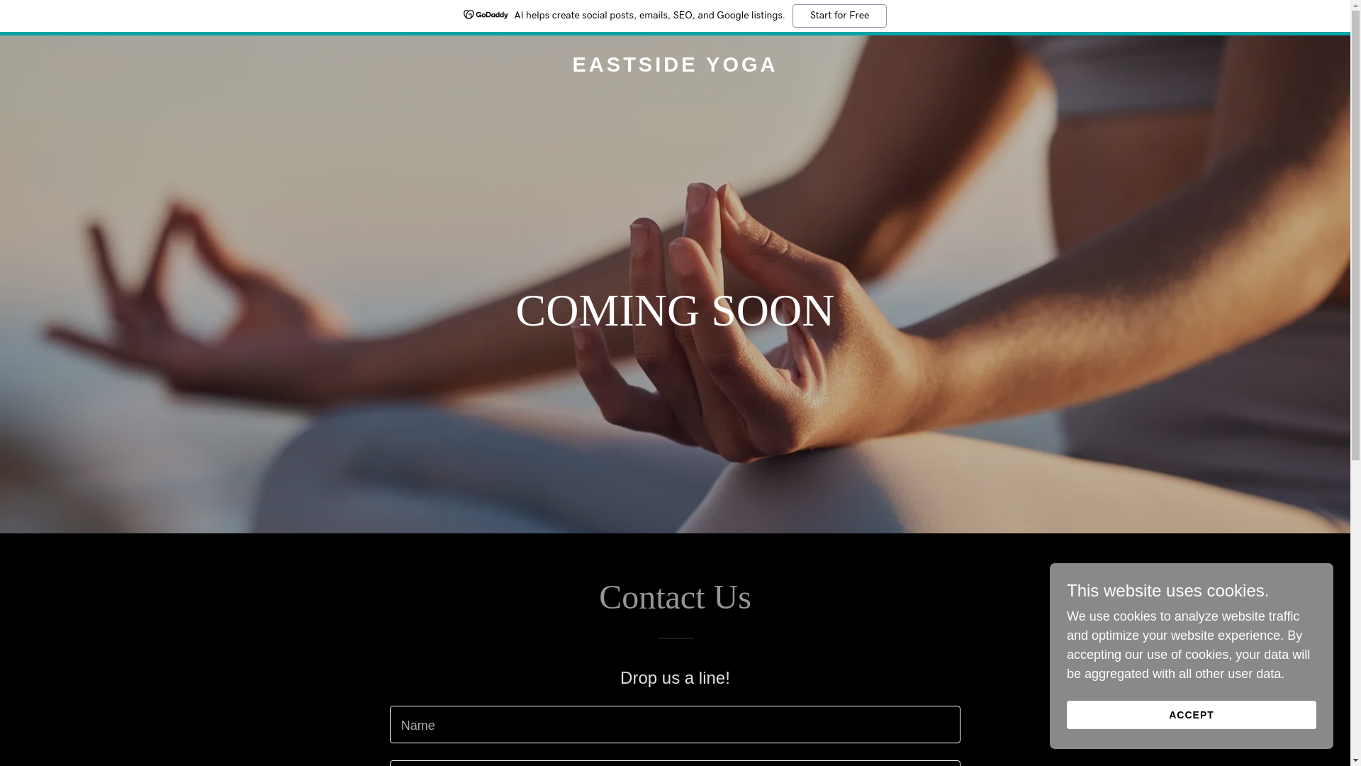 website screenshot of https://eastsideyoga.com.au/