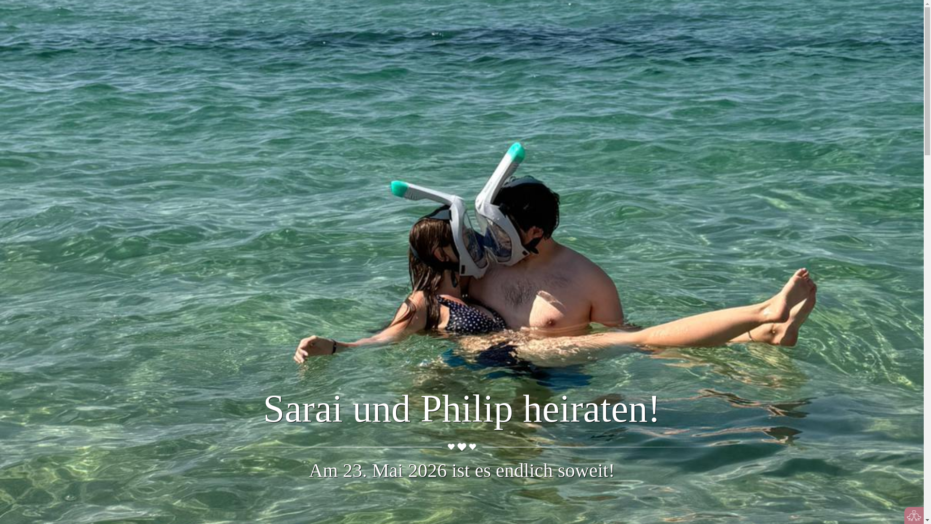 website screenshot of https://saraiundphilip.de/