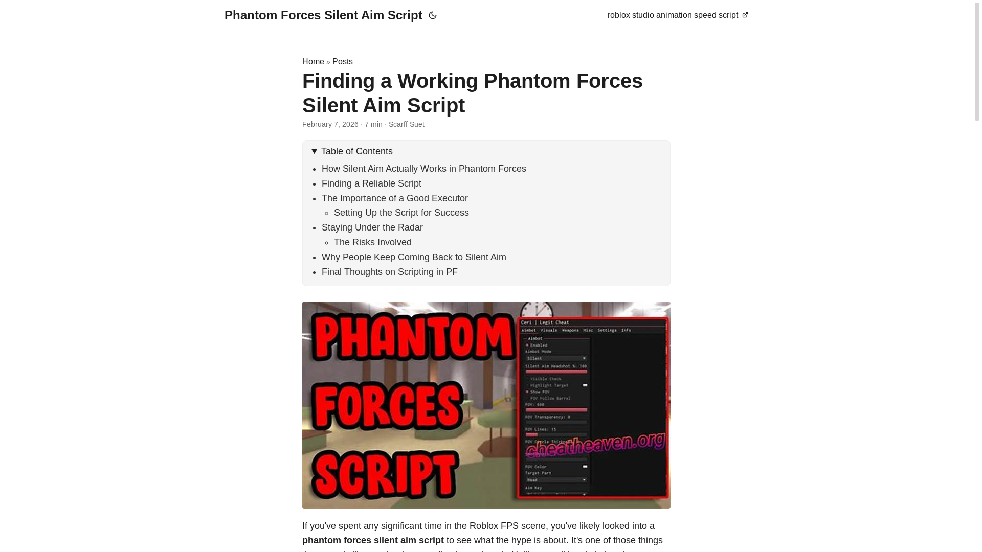 website screenshot of https://phantom-forces-silent-aim-script.pages.dev/